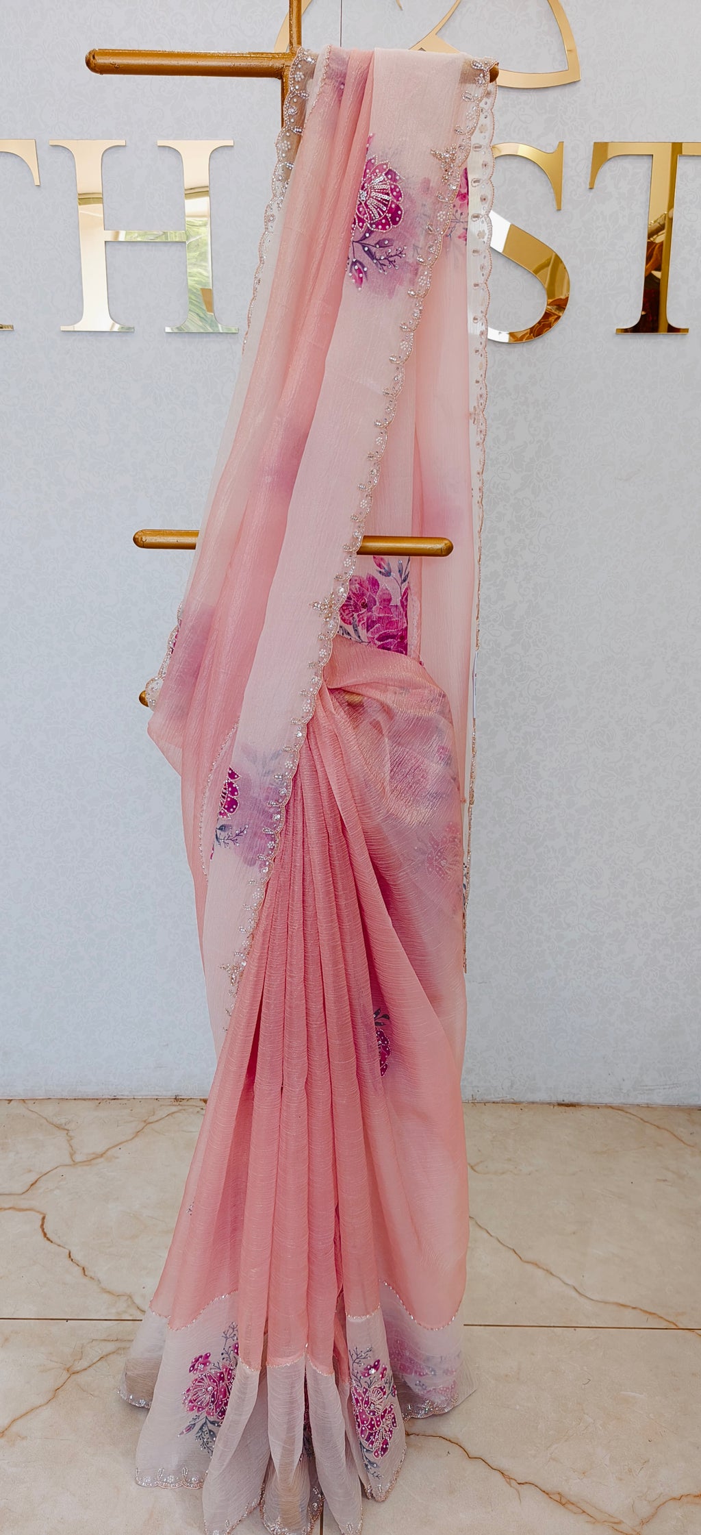 CRUSH ORGANZA SAREE