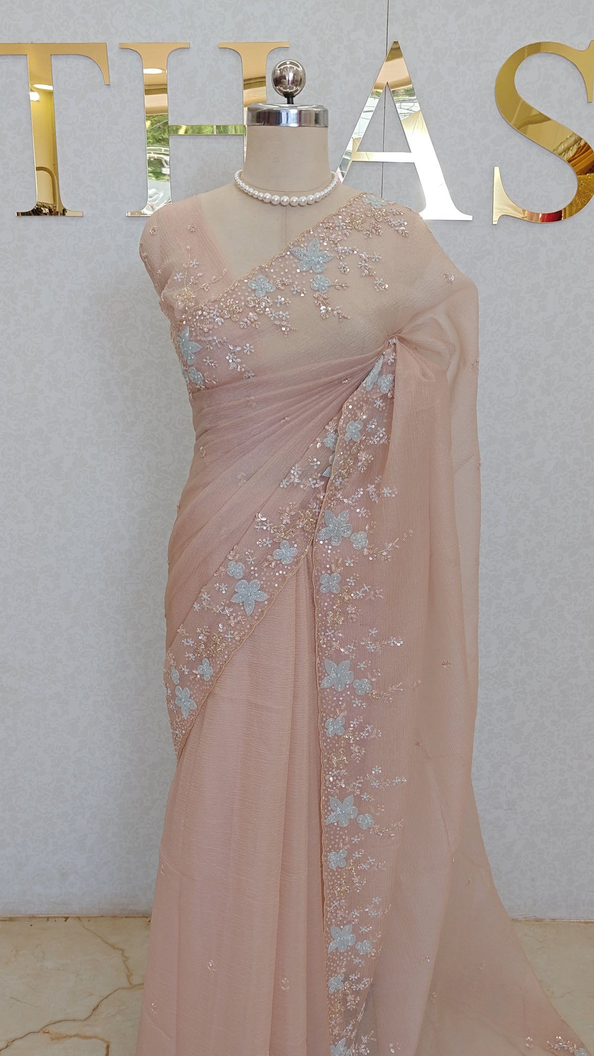CRUSH ORGANZA SAREE
