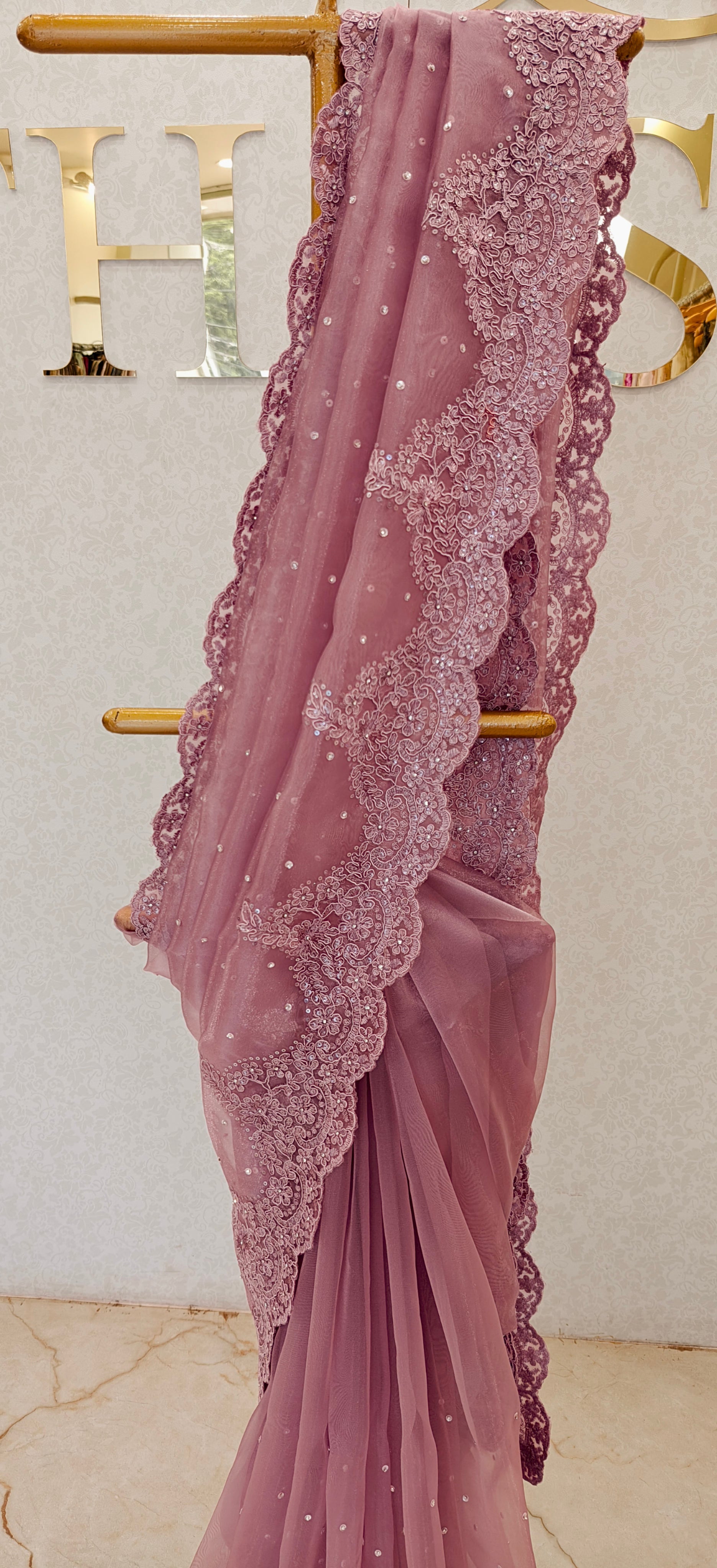 GLASS ORGANZA SAREE
