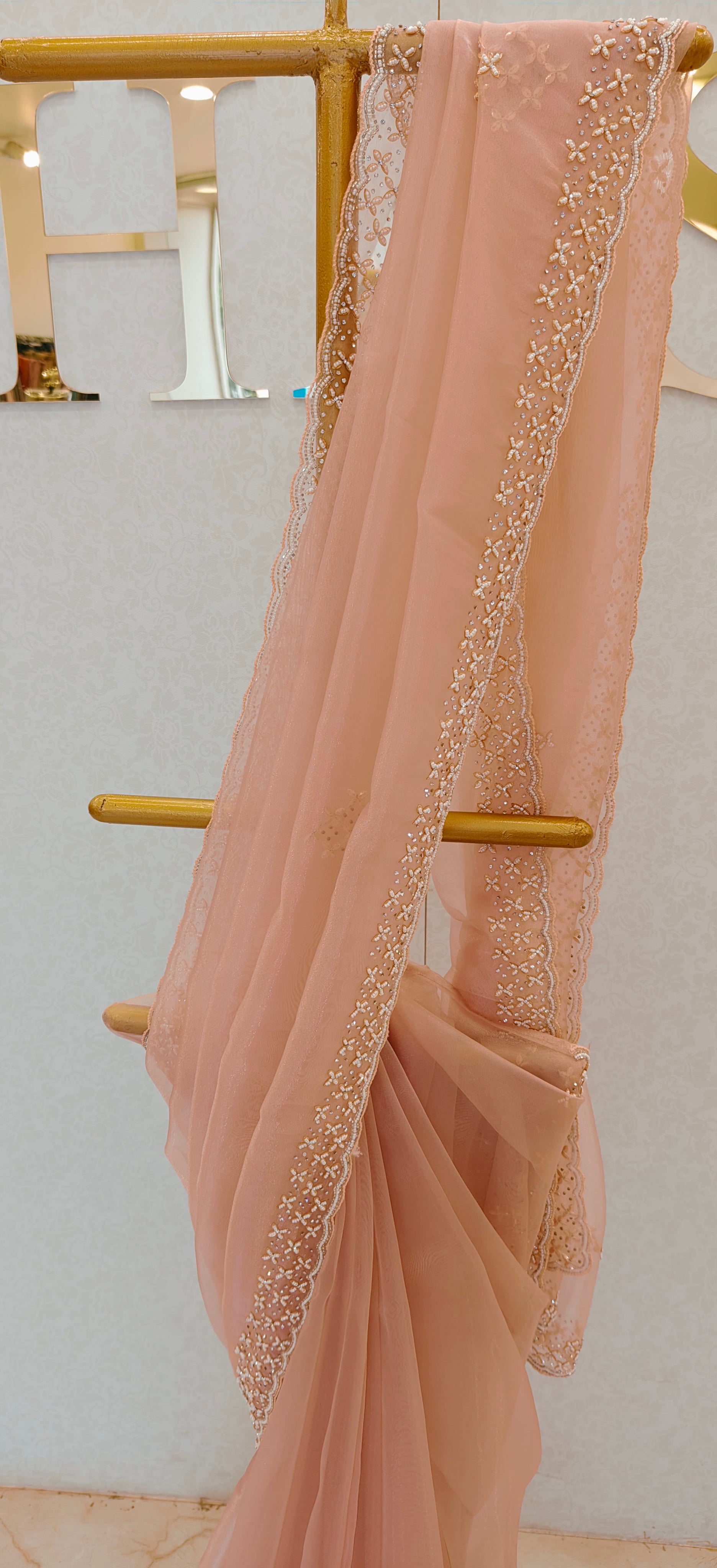 GLASS ORGANZA SAREE