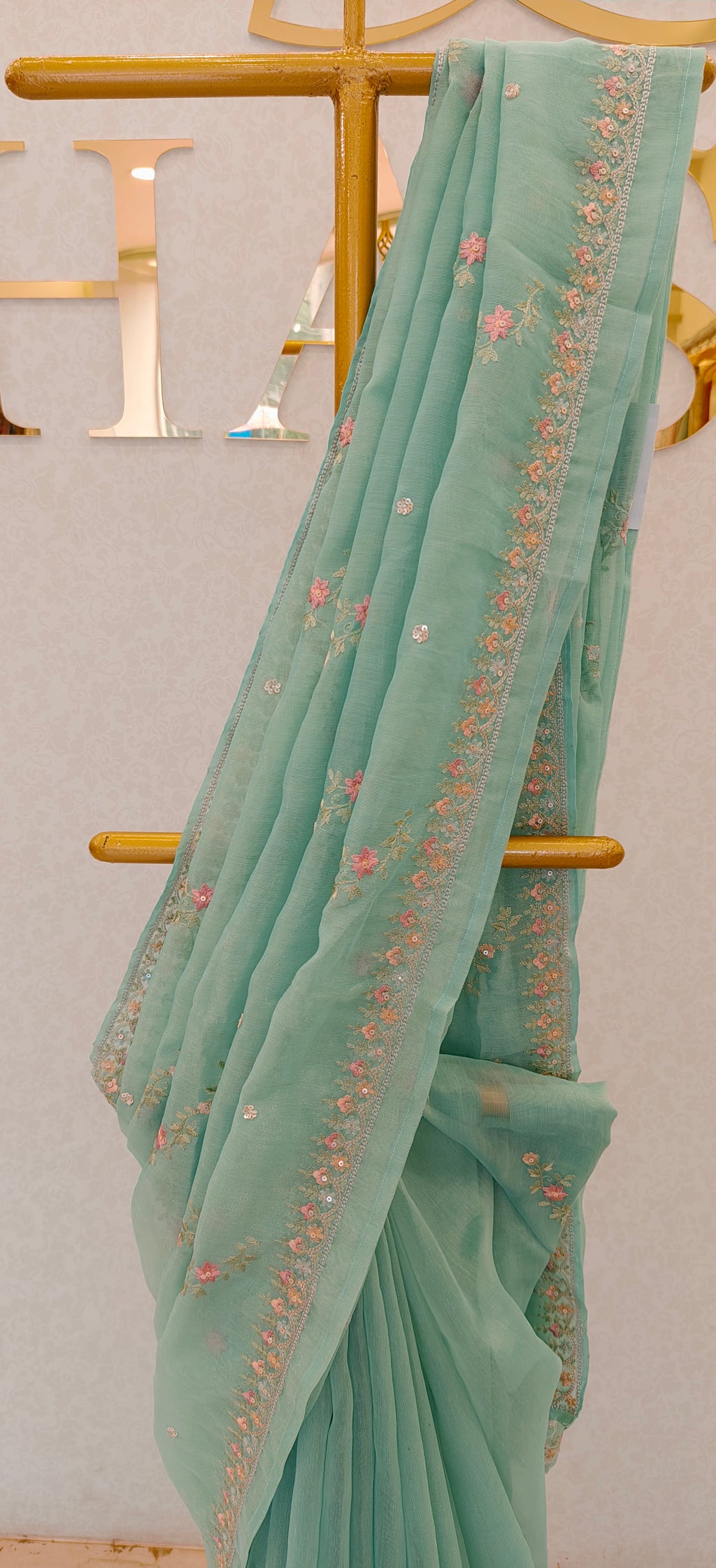 CHANDERI TISSUE SAREE