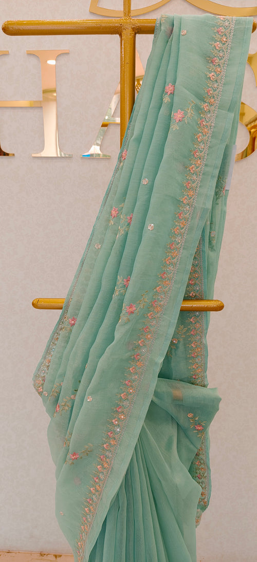 CHANDERI TISSUE SAREE