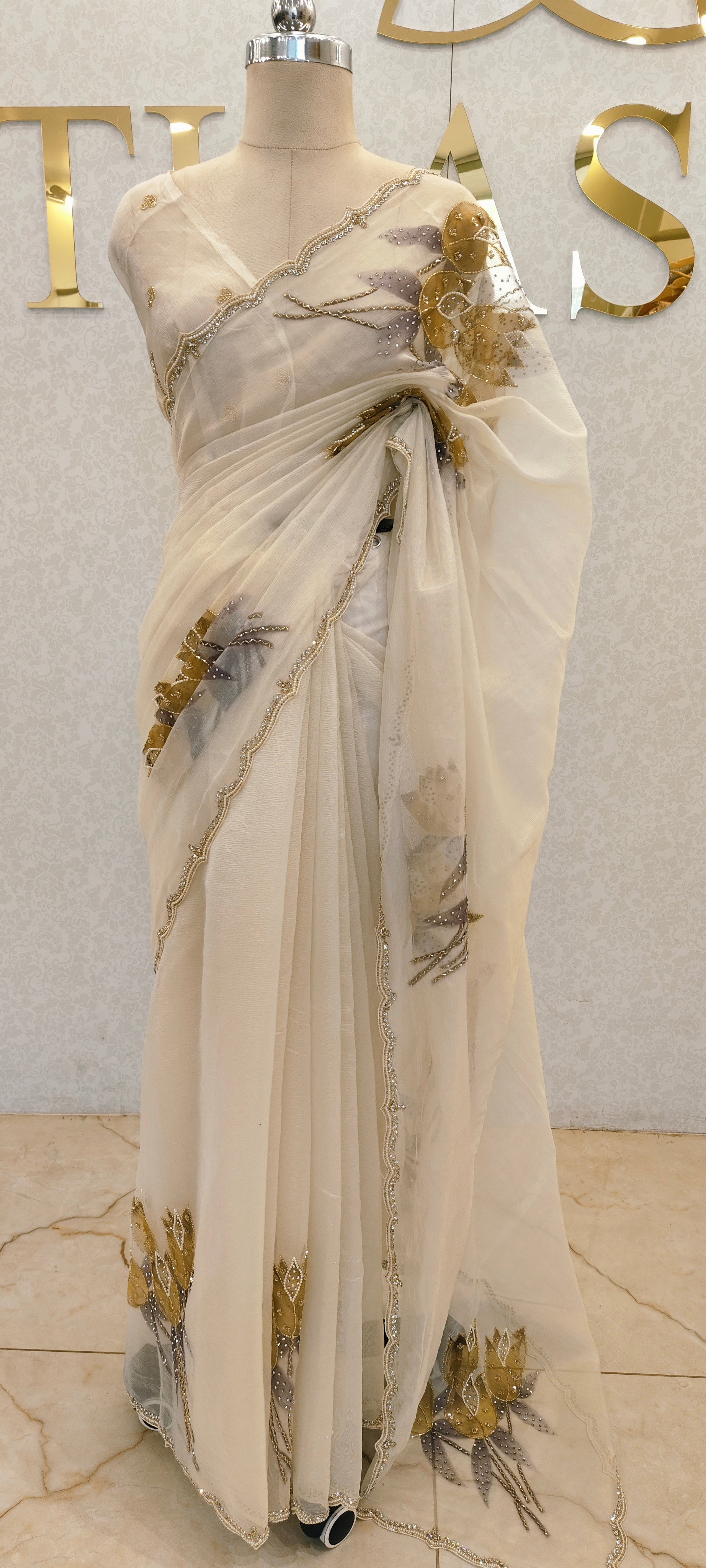 CRUSH ORGANZA SAREE