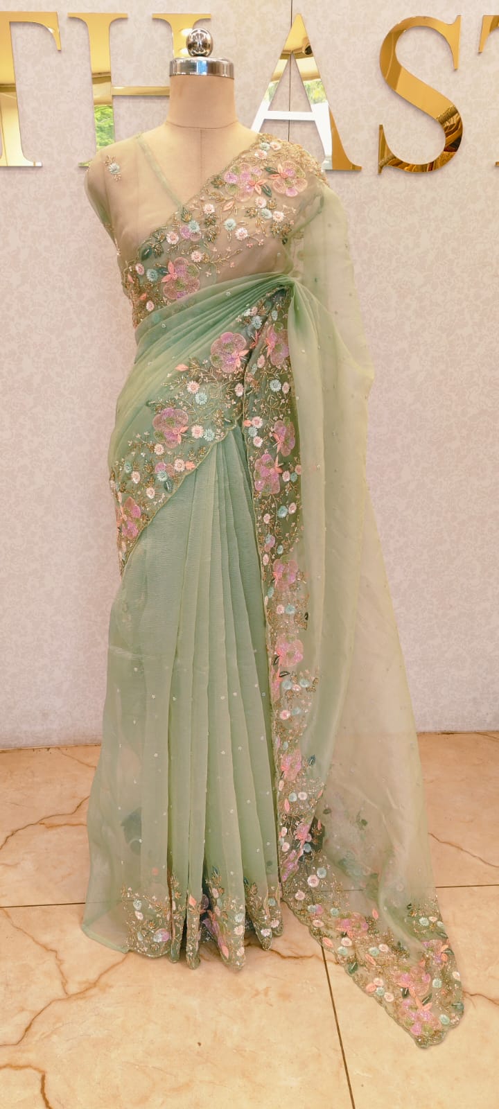CRUSH ORGANZA SAREE
