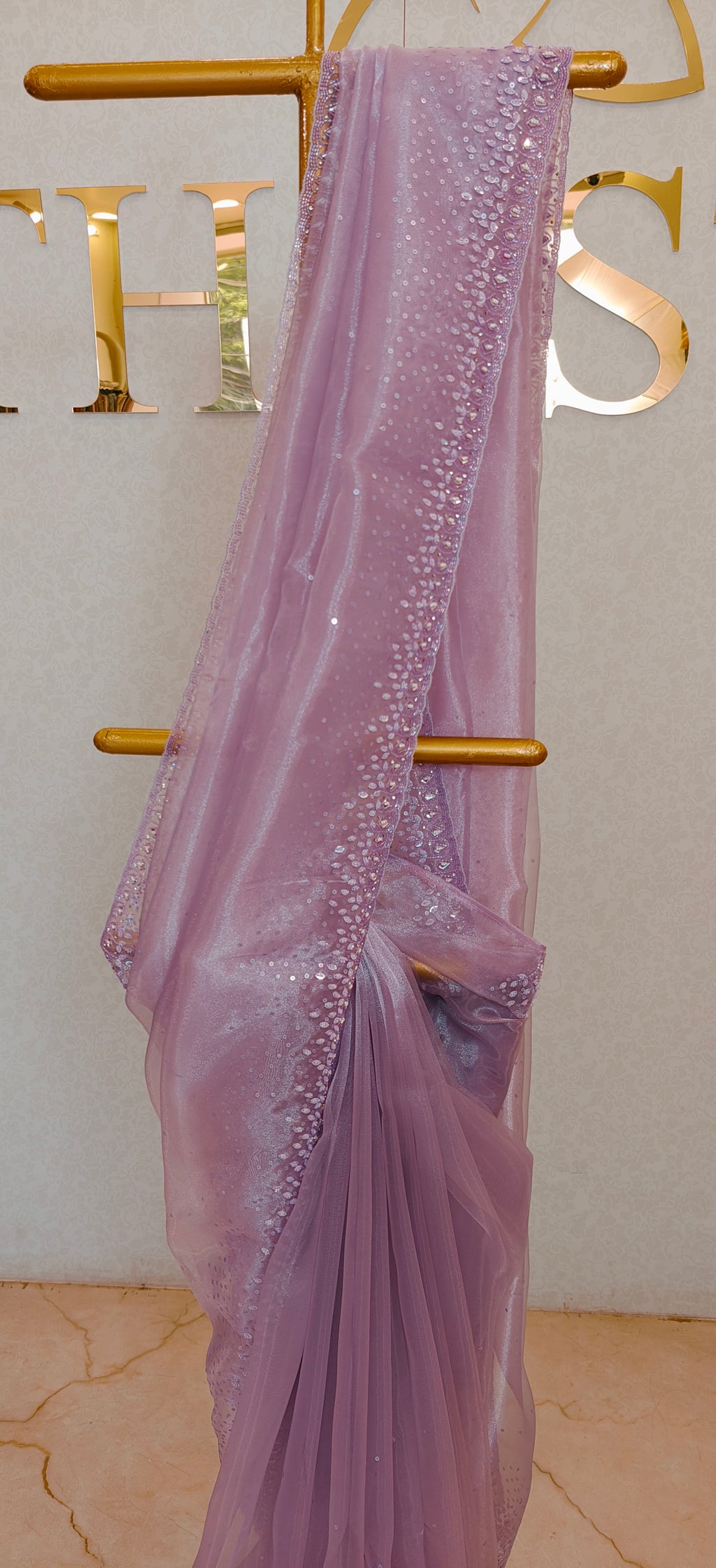 GLASS ORGANZA SAREE