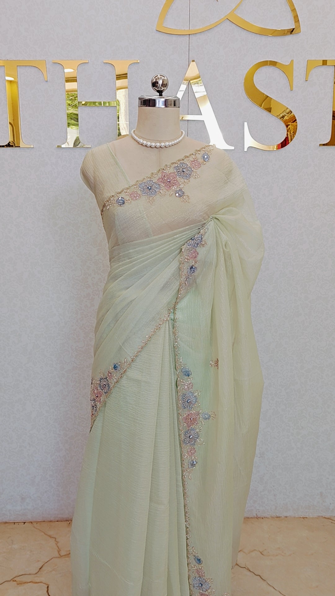 CRUSH ORGANZA SAREE