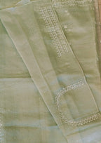 Crush organza saree