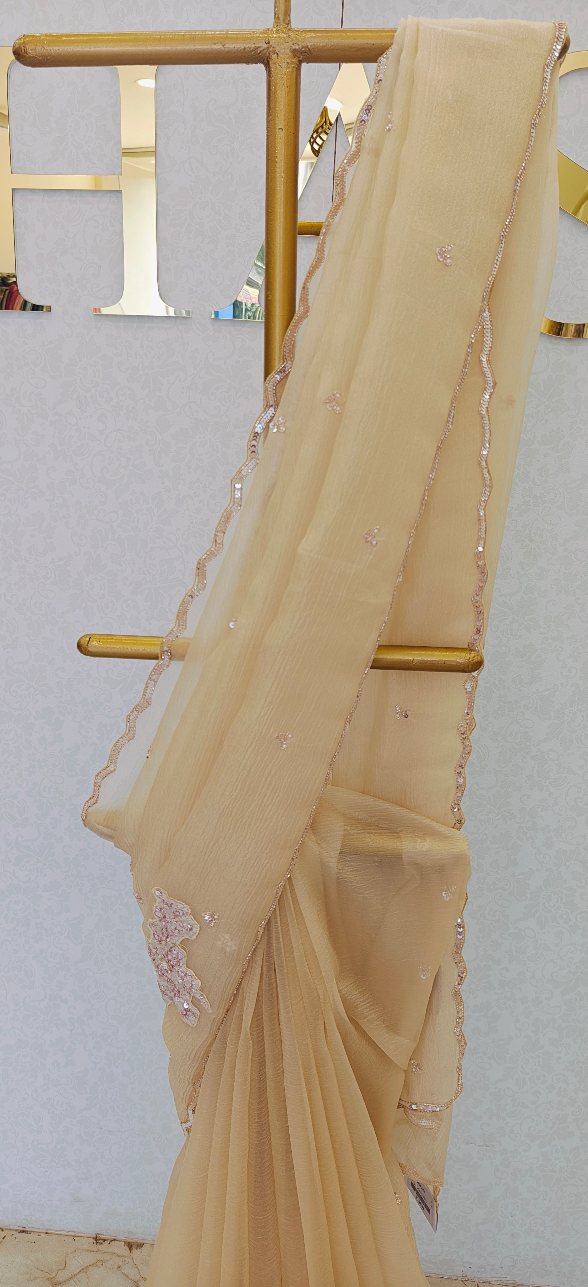 CRUSH ORGANZA SAREE