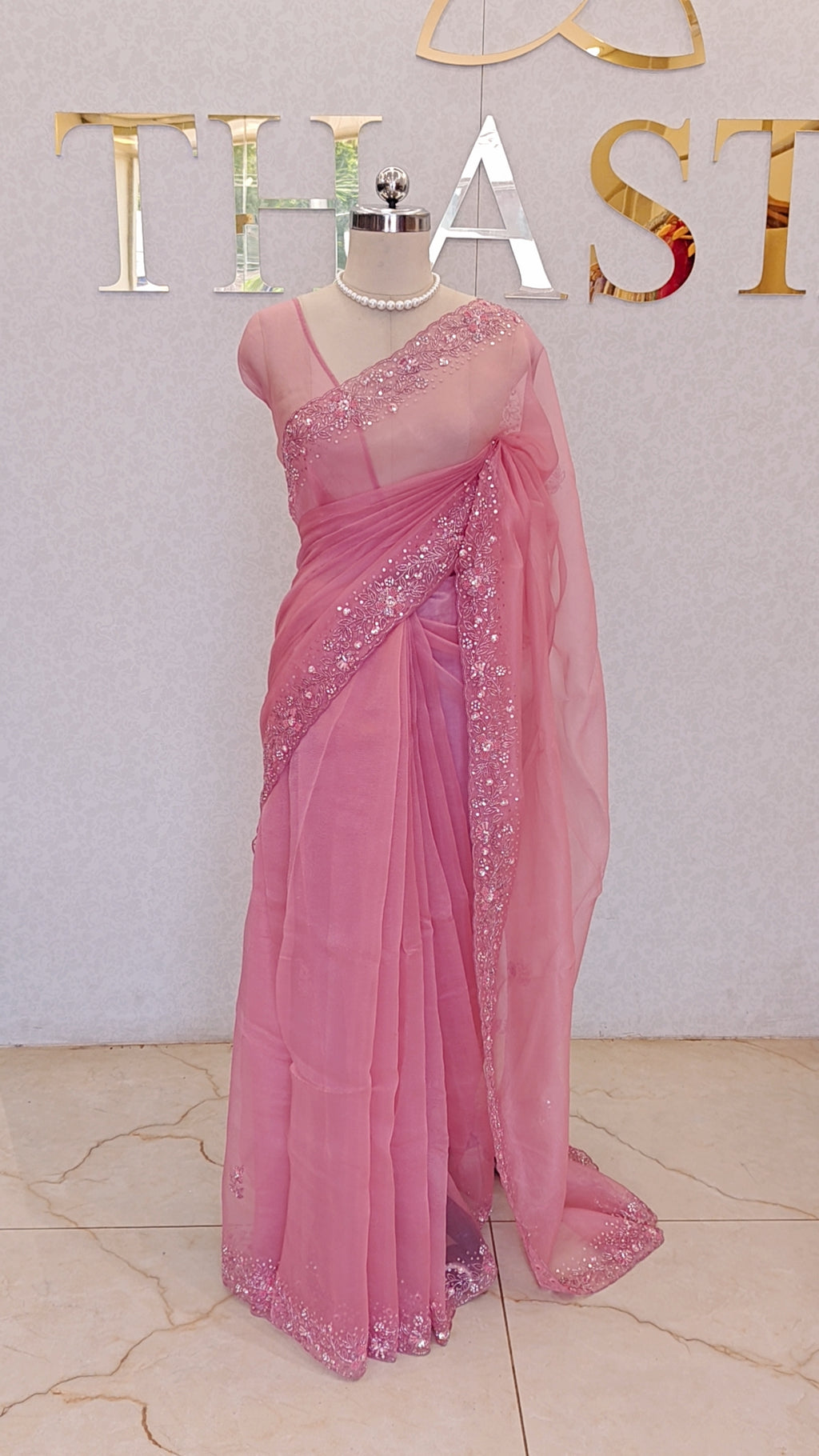 CRUSH ORGANZA SAREE