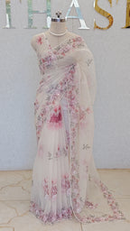 PURE ORGANZA SAREE