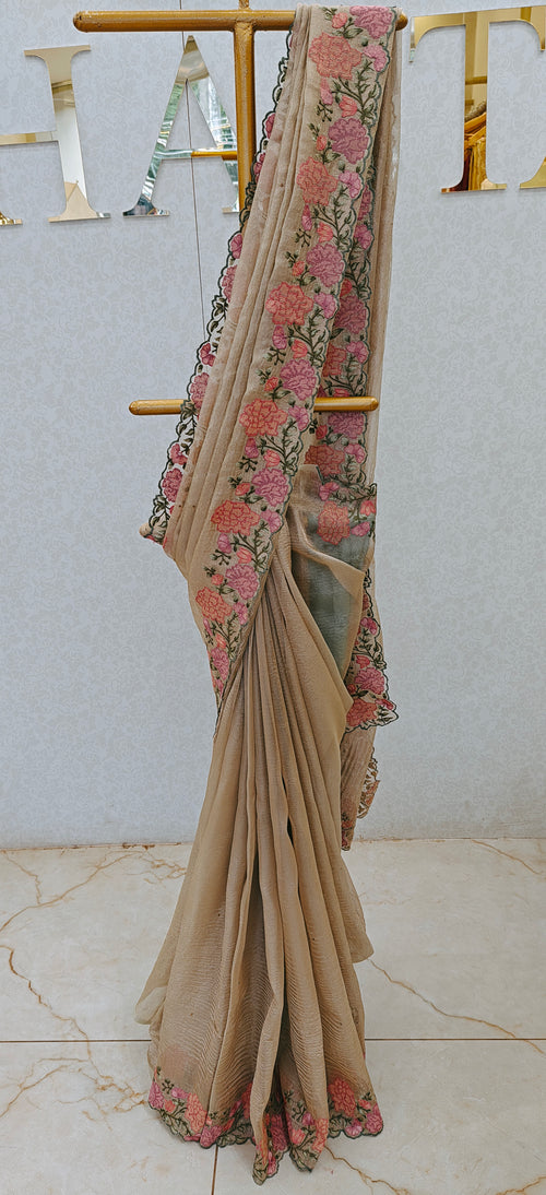 CRUSH ORGANZA SAREE