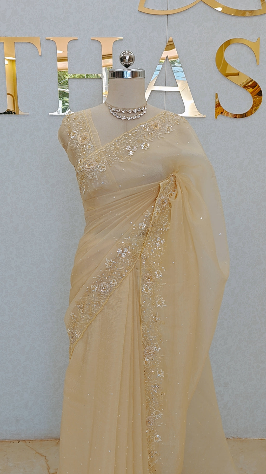 CRUSH ORGANZA SAREE