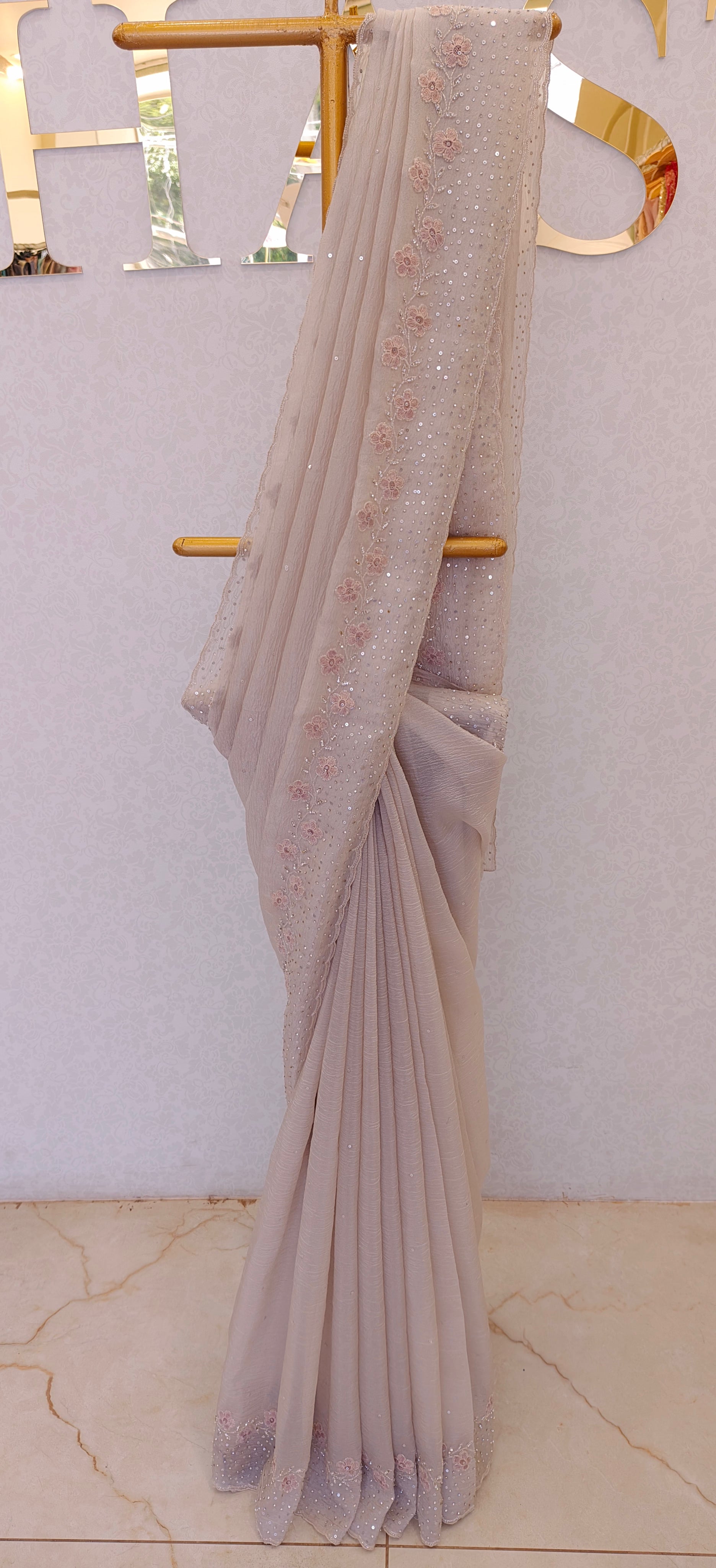 CRUSH ORGANZA SAREE