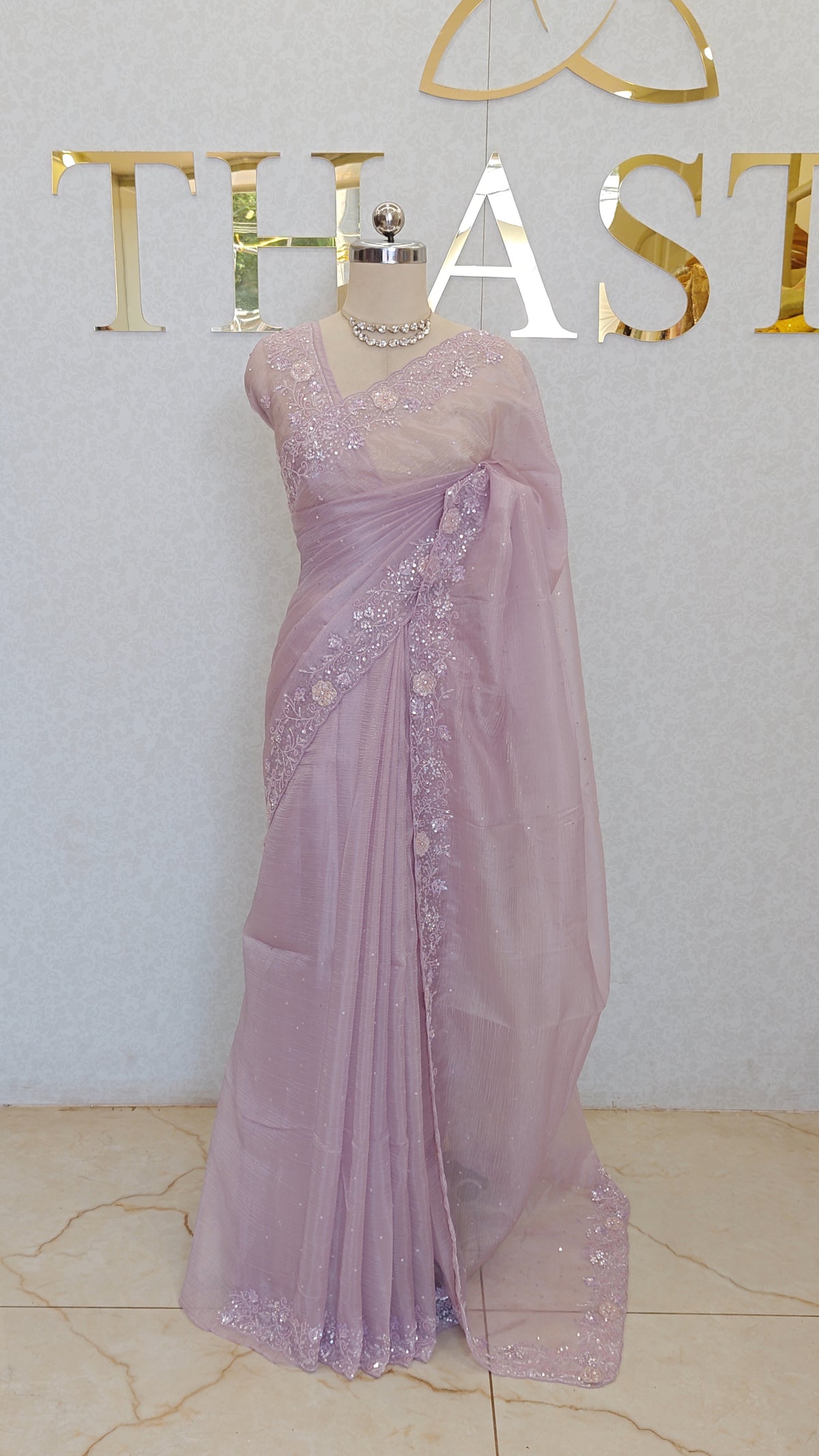CRUSH ORGANZA SAREE