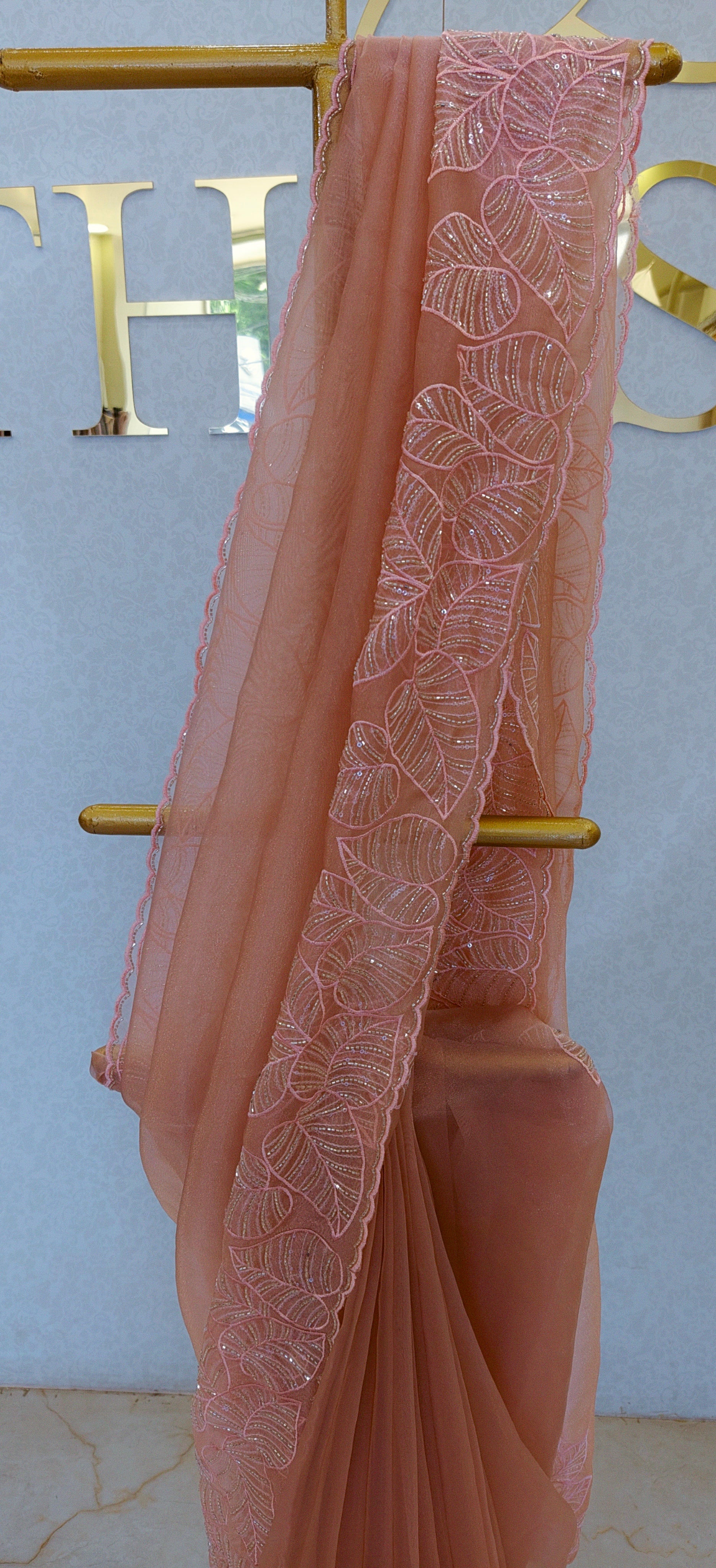 GLASS ORGANZA SAREE