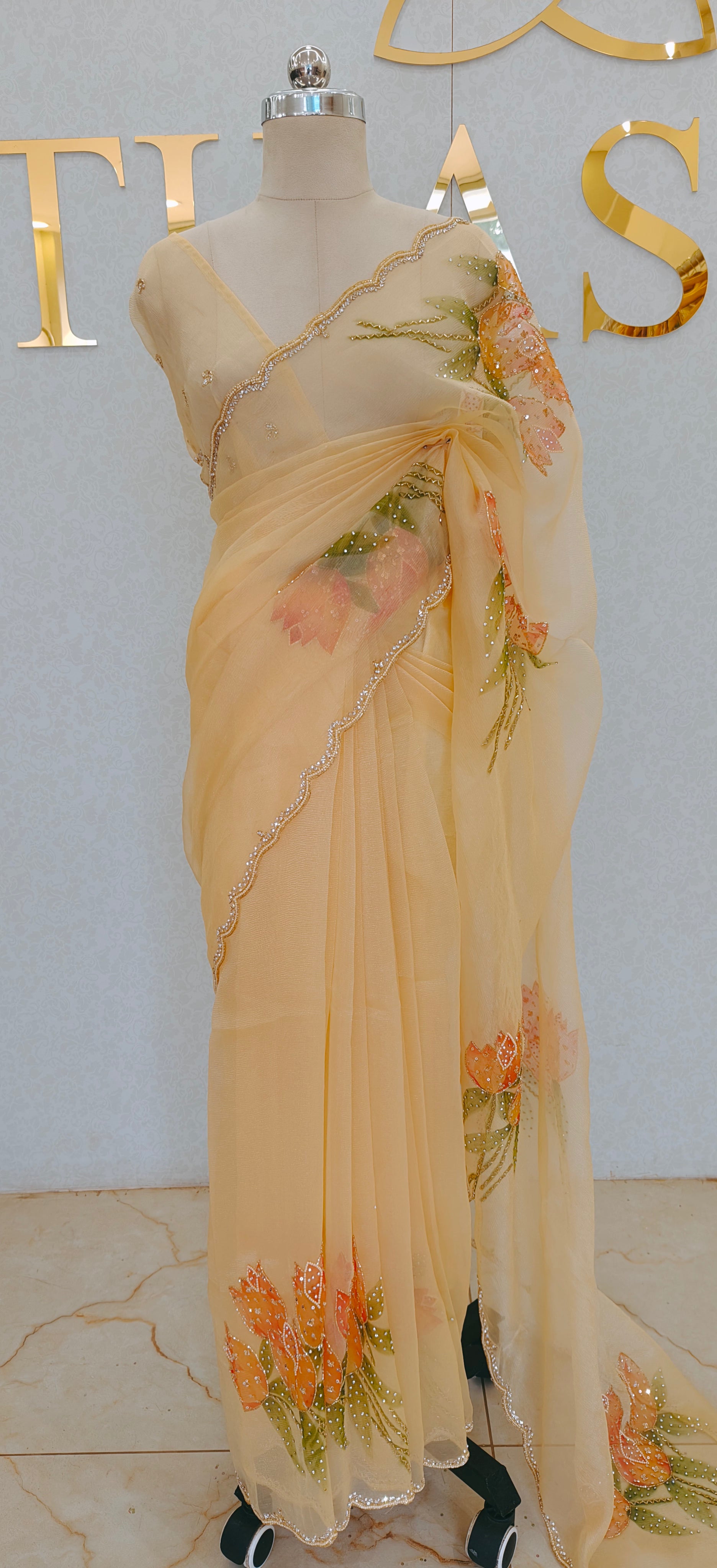 CRUSH ORGANZA SAREE