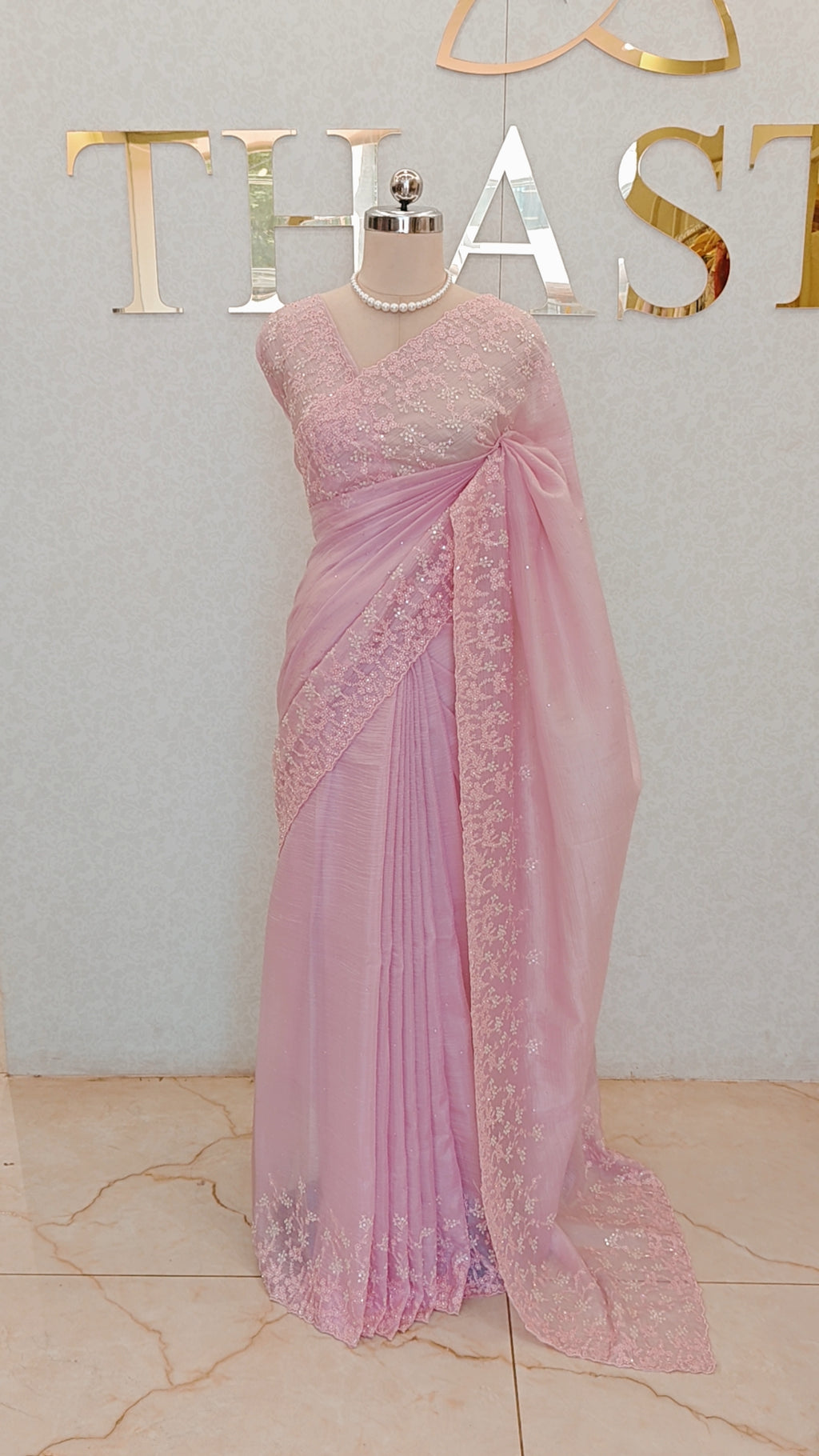 CRUSH ORGANZA SAREE