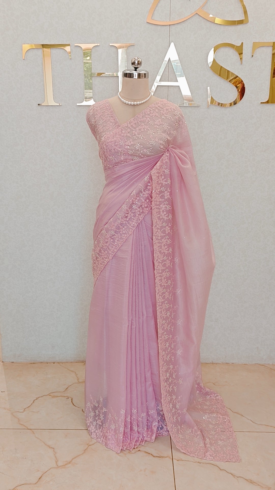 CRUSH ORGANZA SAREE