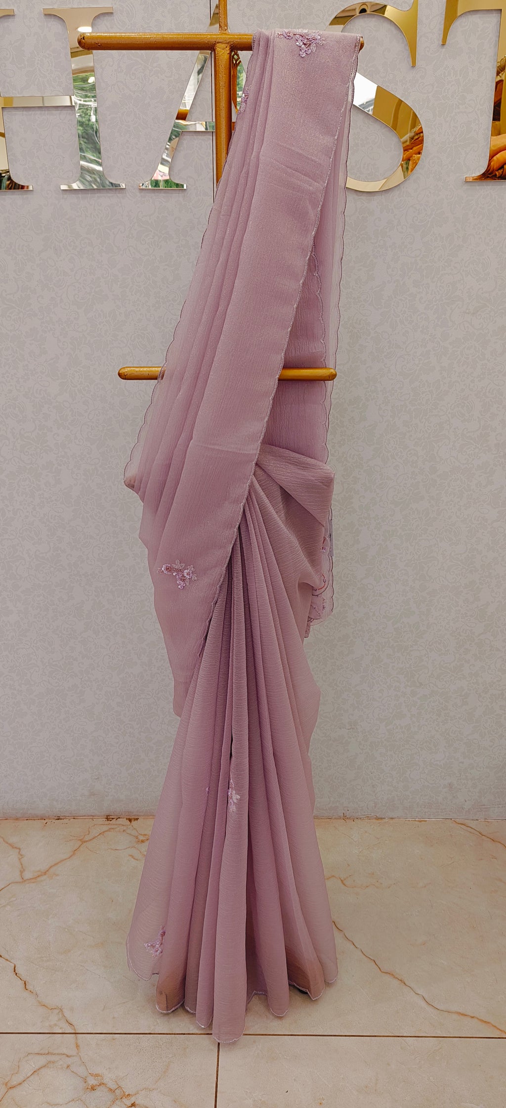 CRUSH ORGANZA SAREE
