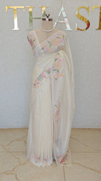 FLOWY ORGANZA TISSUE SAREE