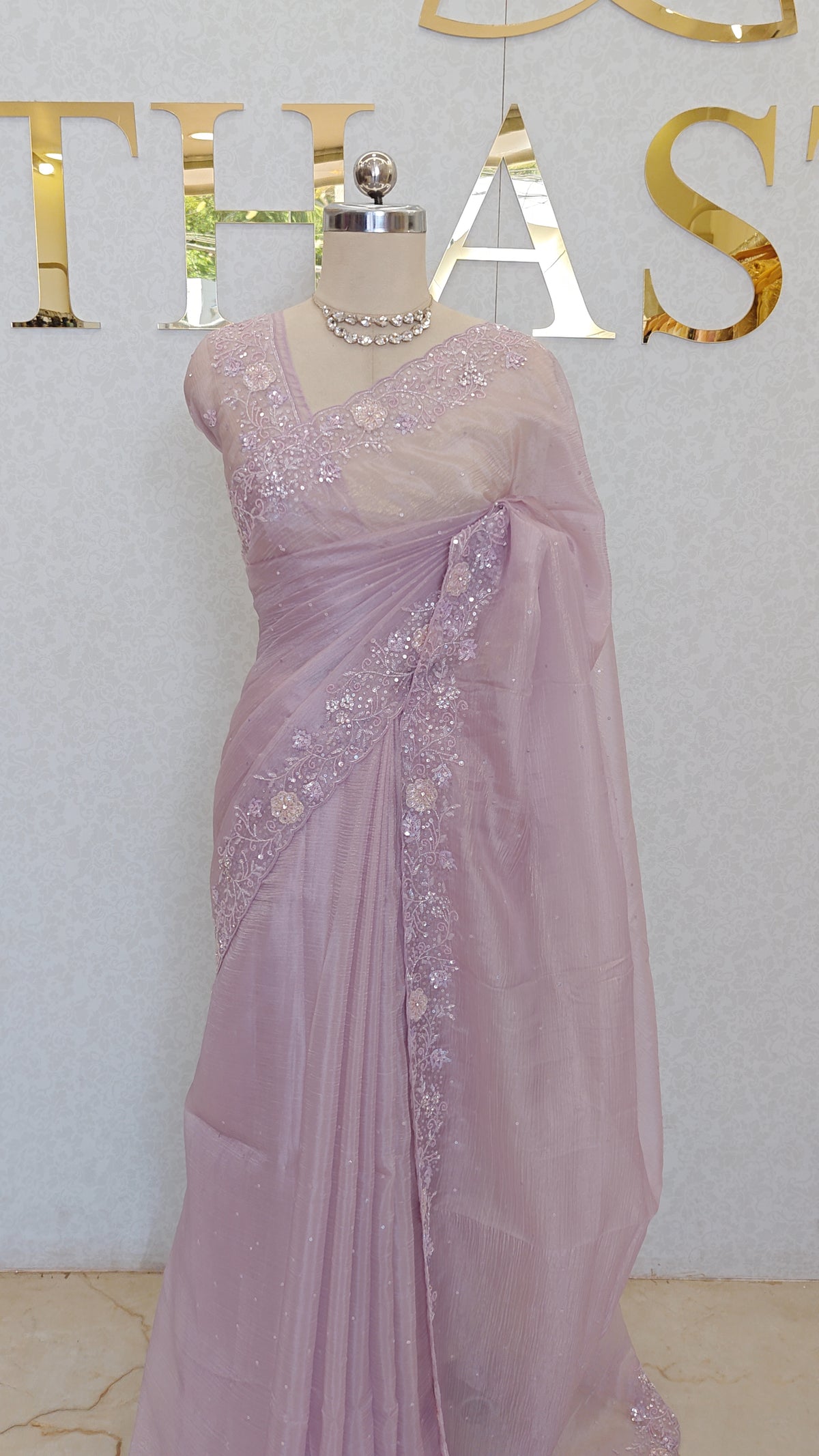 CRUSH ORGANZA SAREE