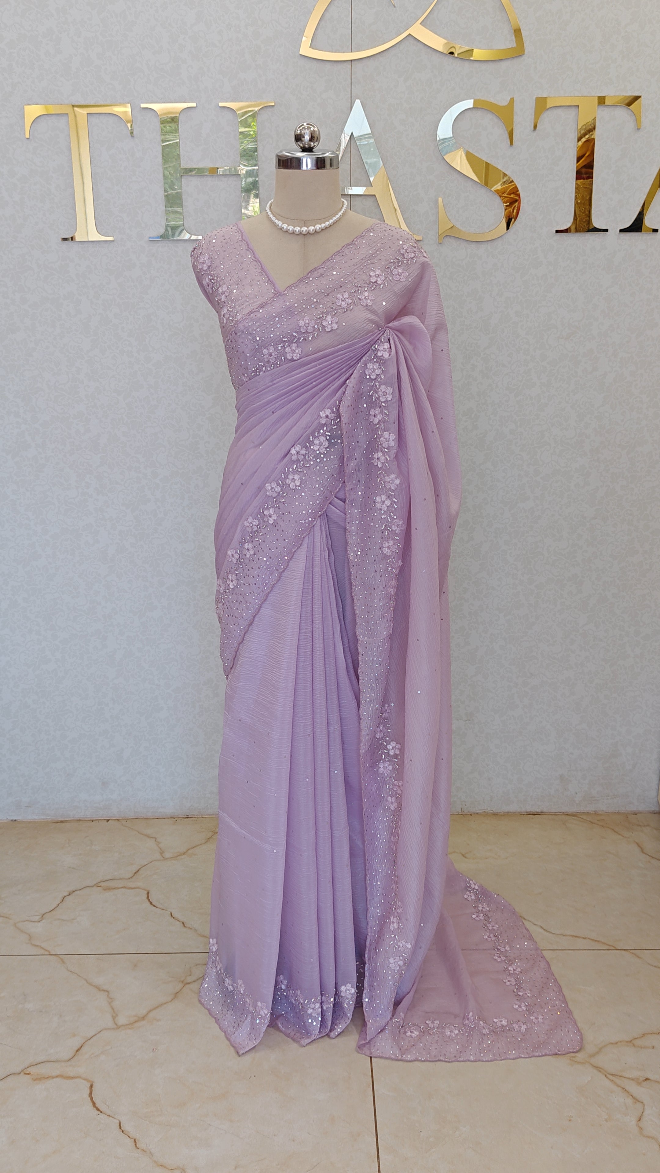 CRUSH ORGANZA SAREE
