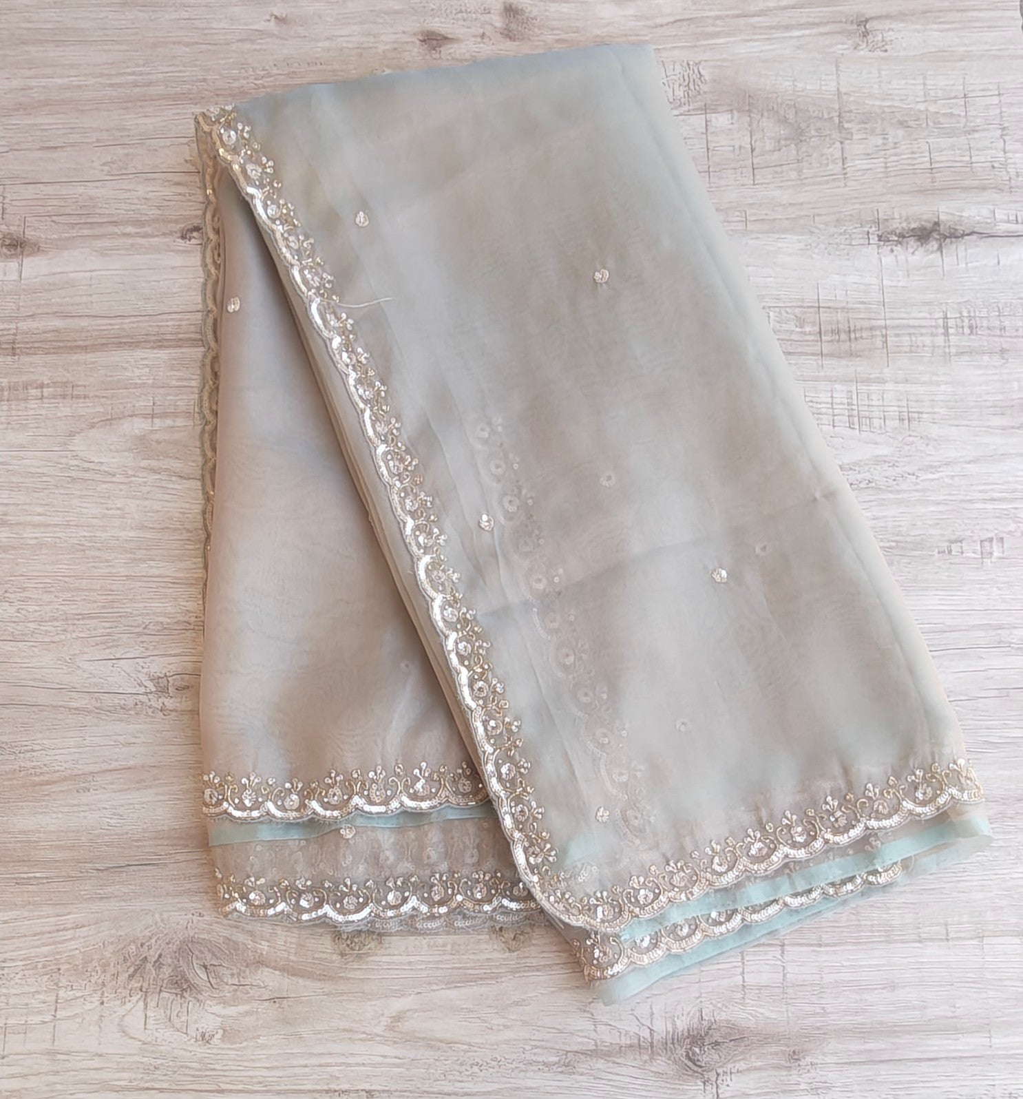 Tissue organza saree