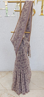 LINEN TISSUE SAREE