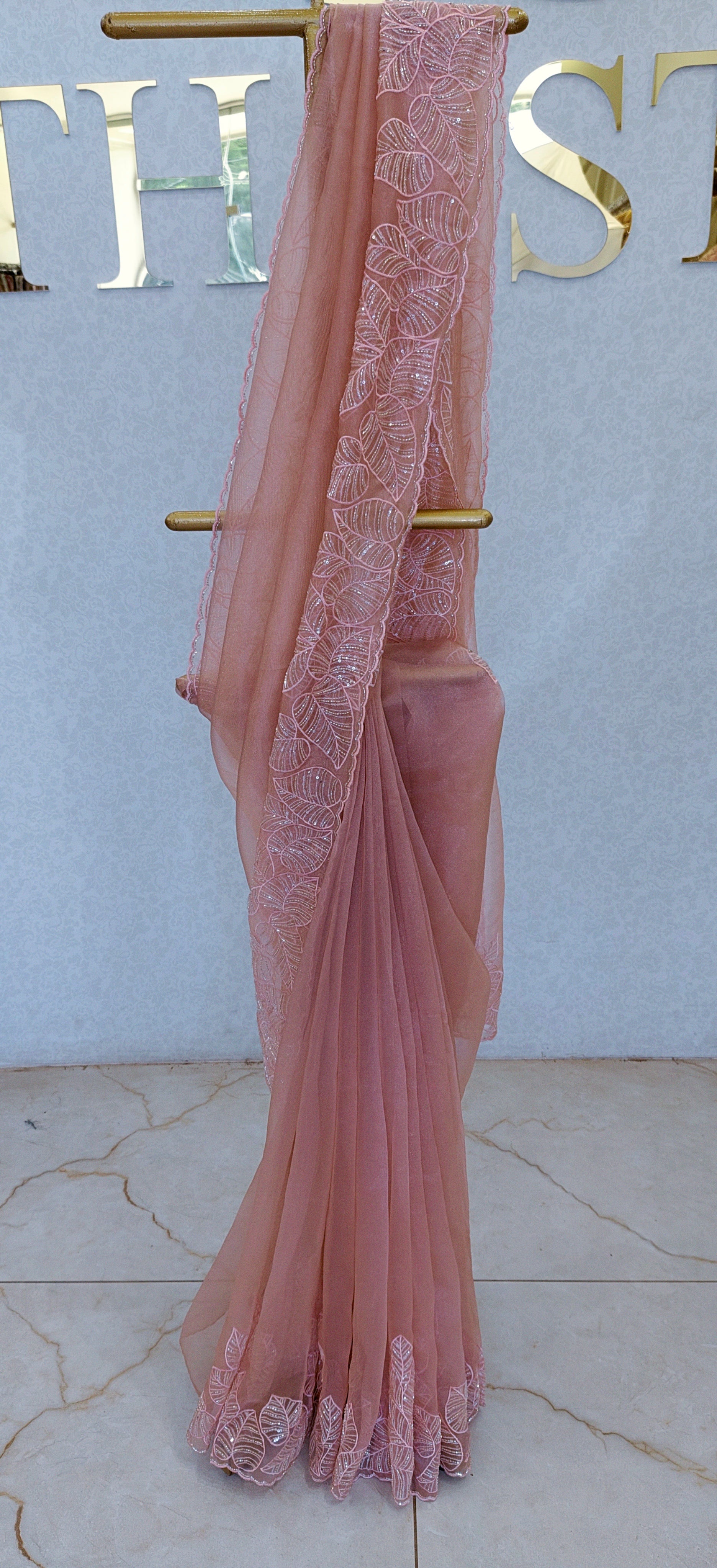 GLASS ORGANZA SAREE
