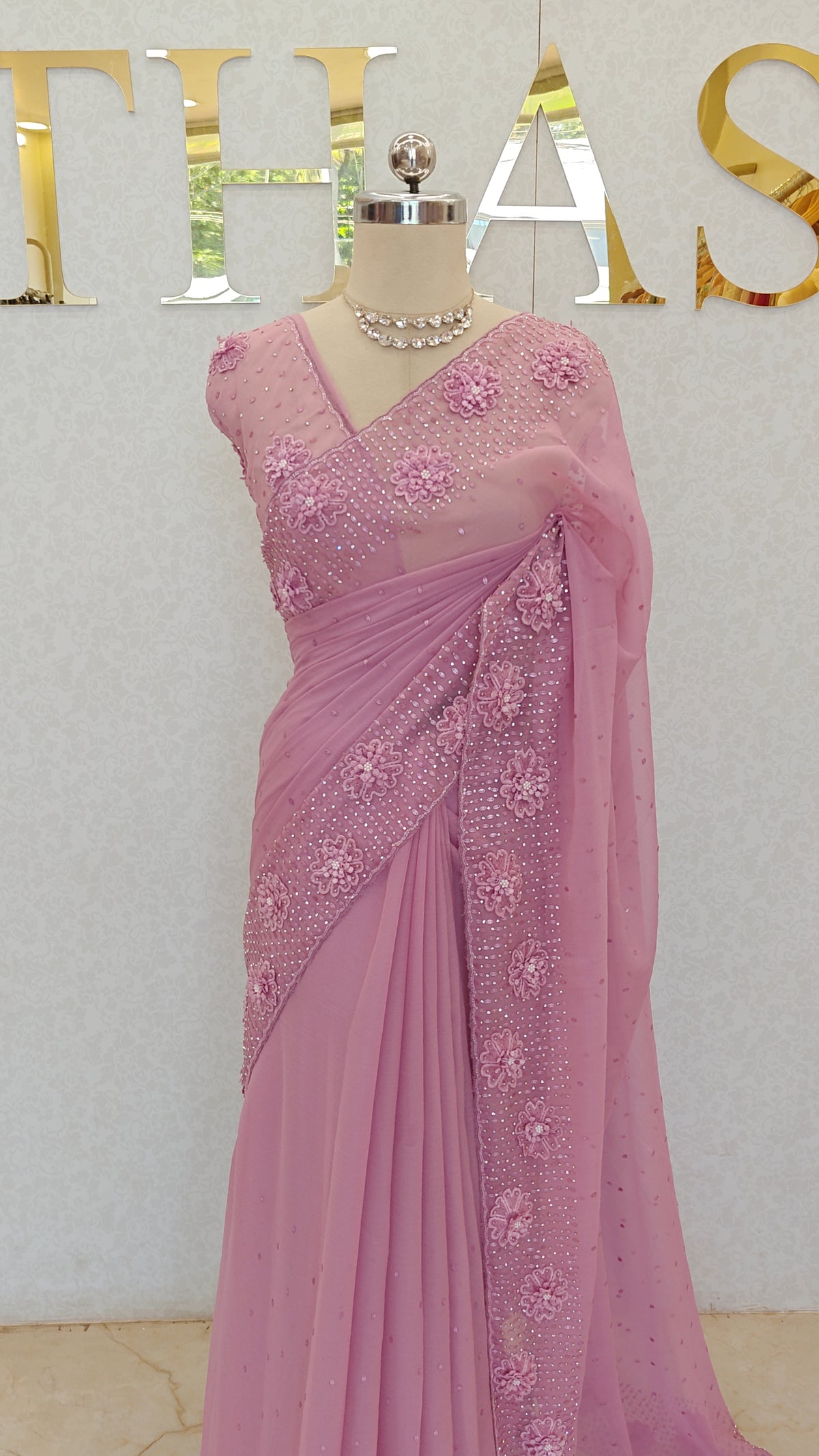 CRUSH ORGANZA SAREE