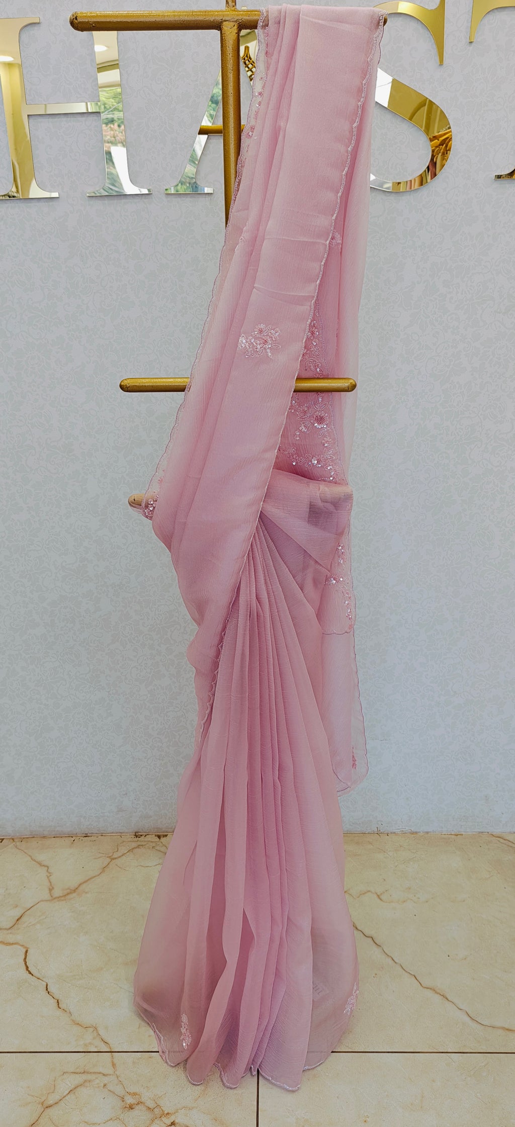 CRUSH ORGANZA SAREE