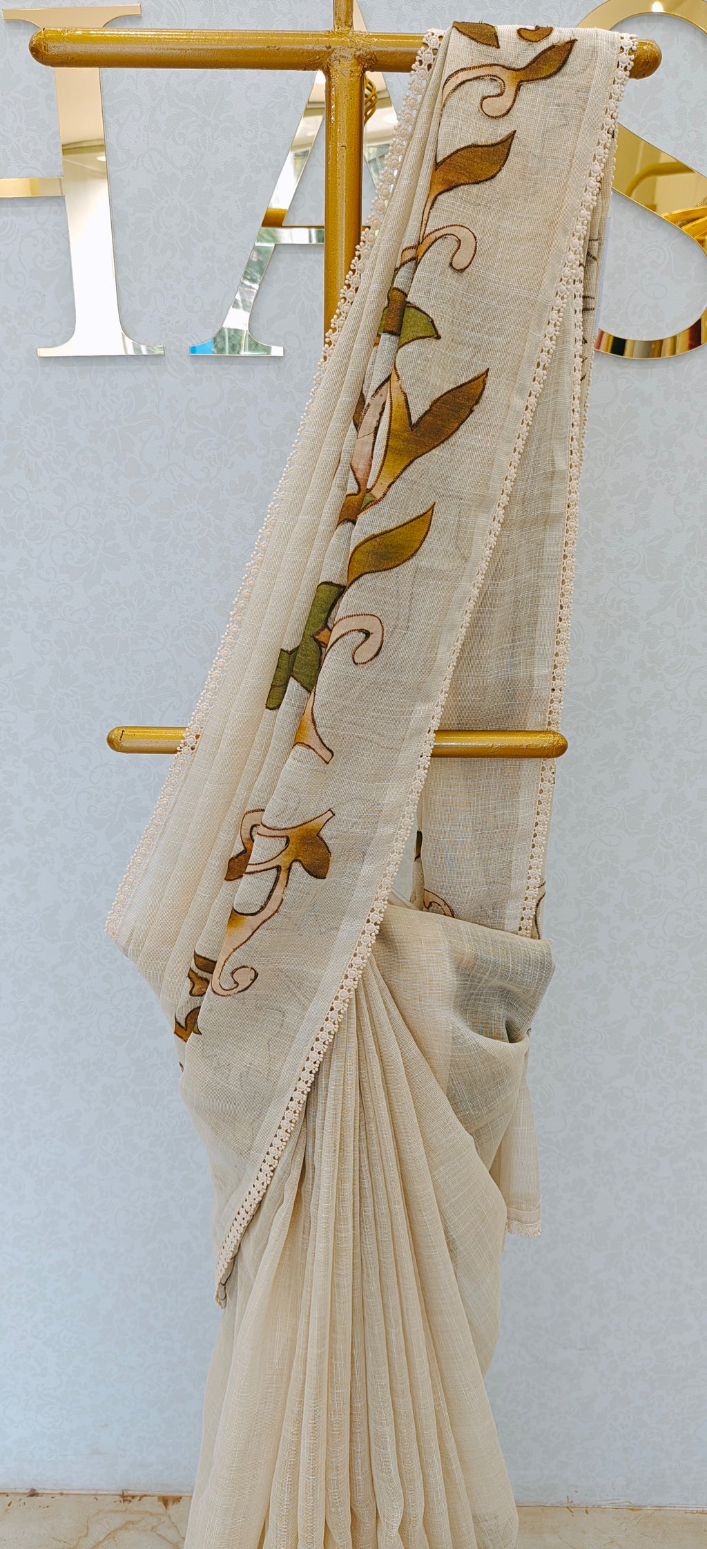 LINEN TISSUE SAREE