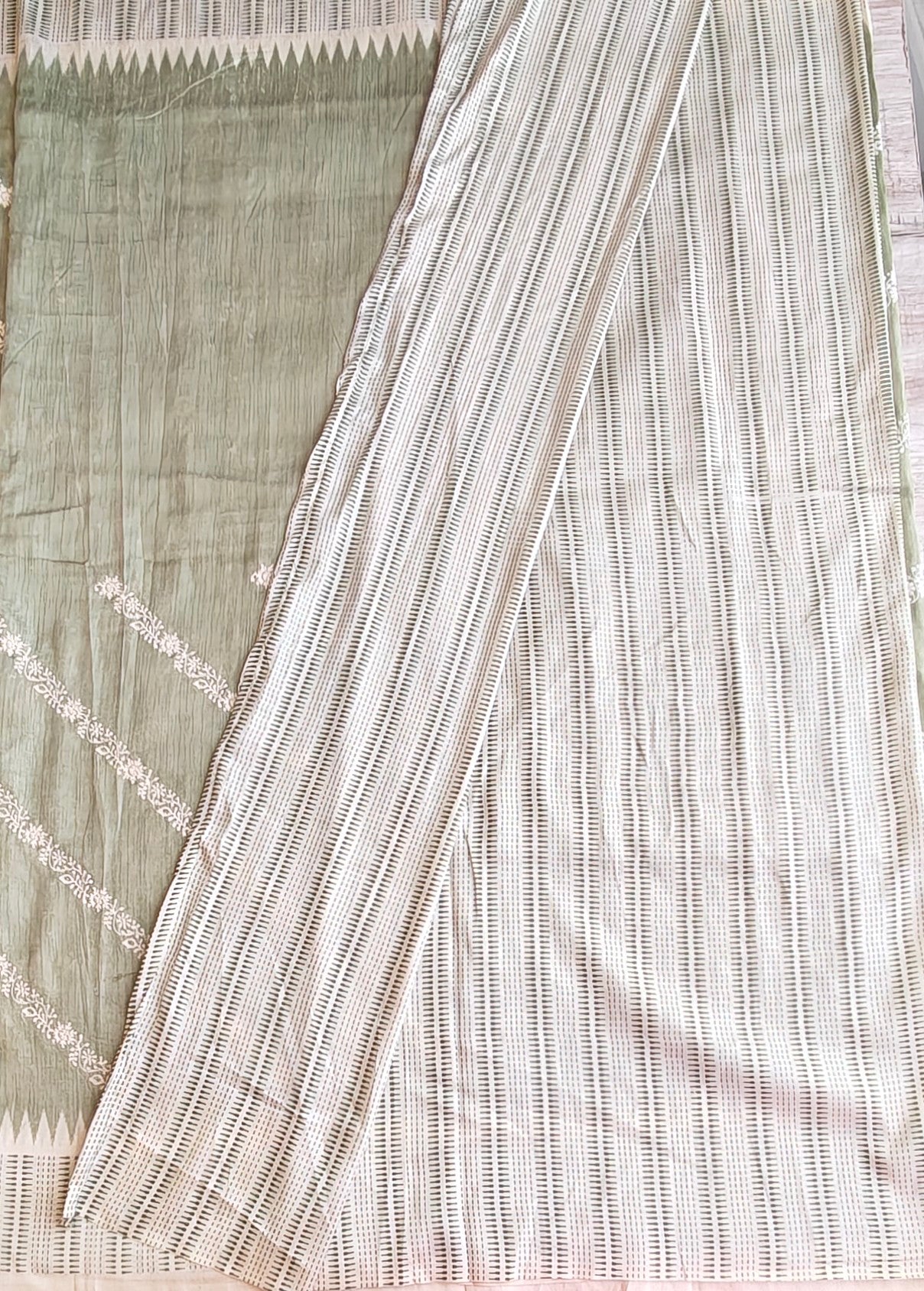Semi tussar saree