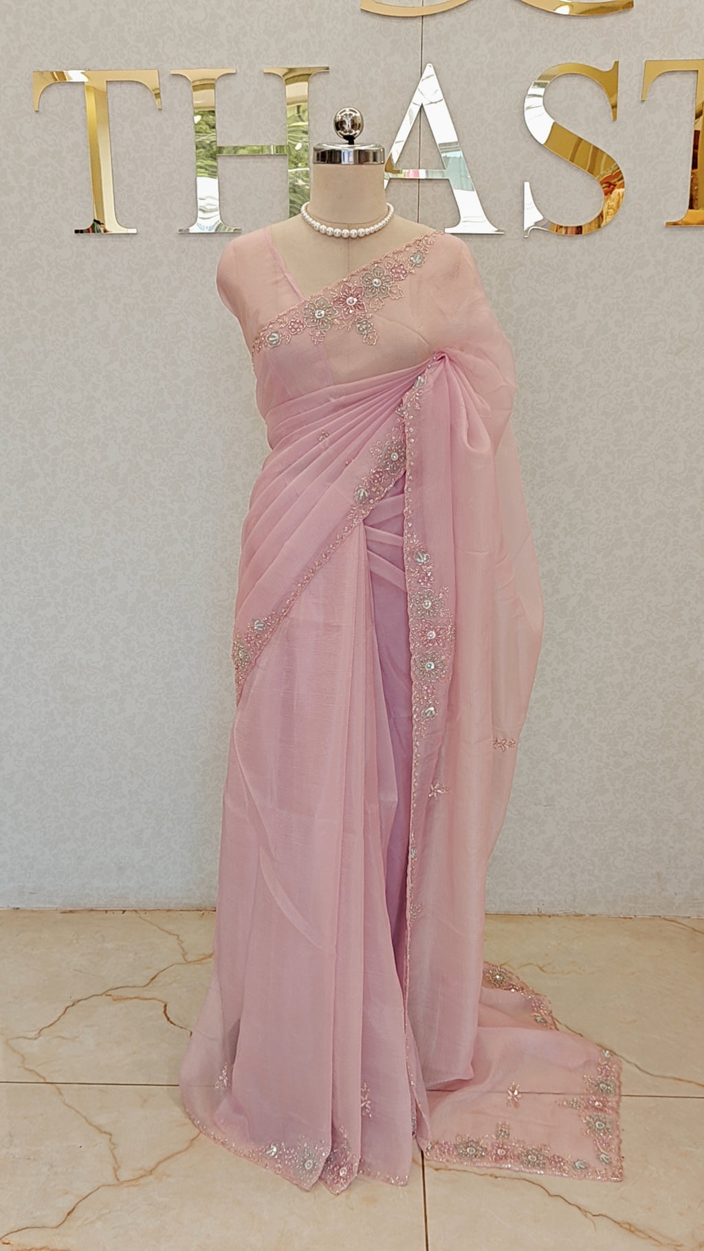 CRUSH ORGANZA SAREE