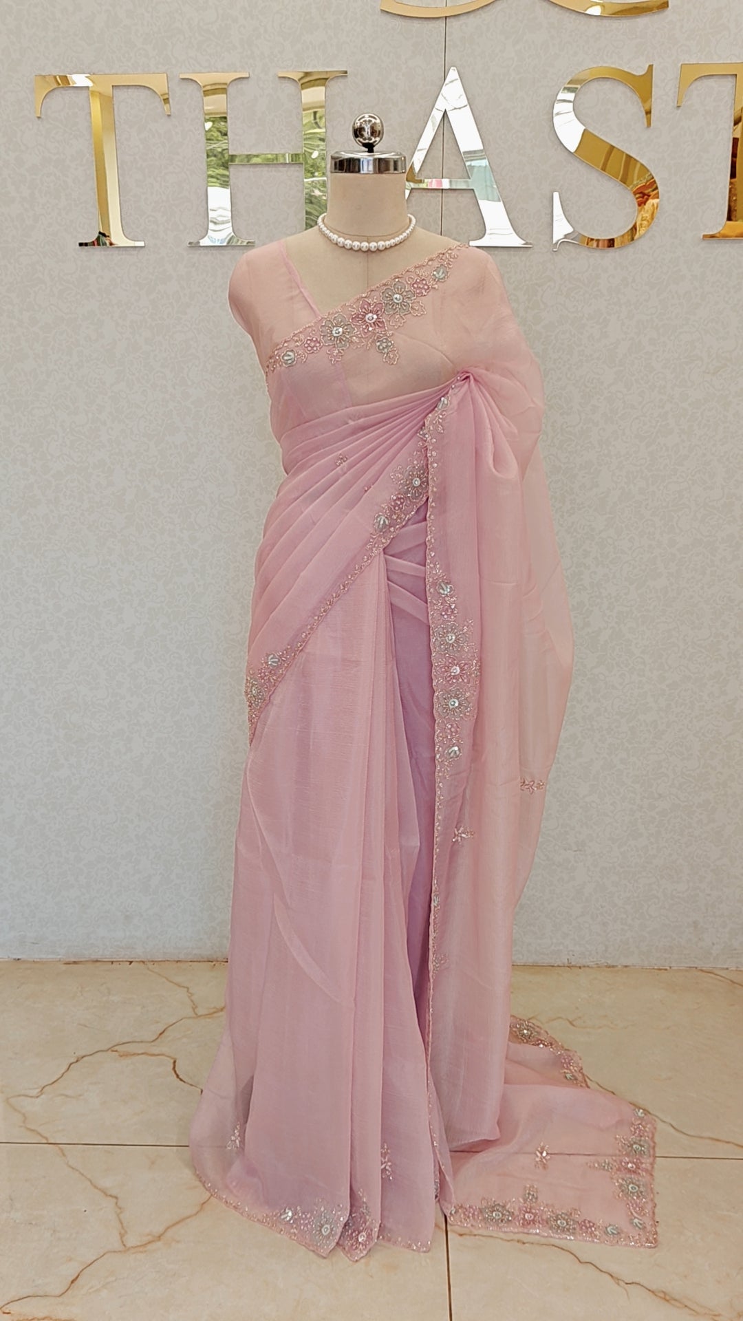 CRUSH ORGANZA SAREE