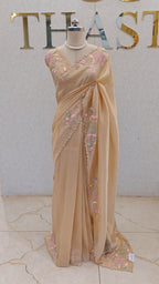 FLOWY ORGANZA TISSUE SAREE