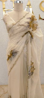 CRUSH ORGANZA SAREE