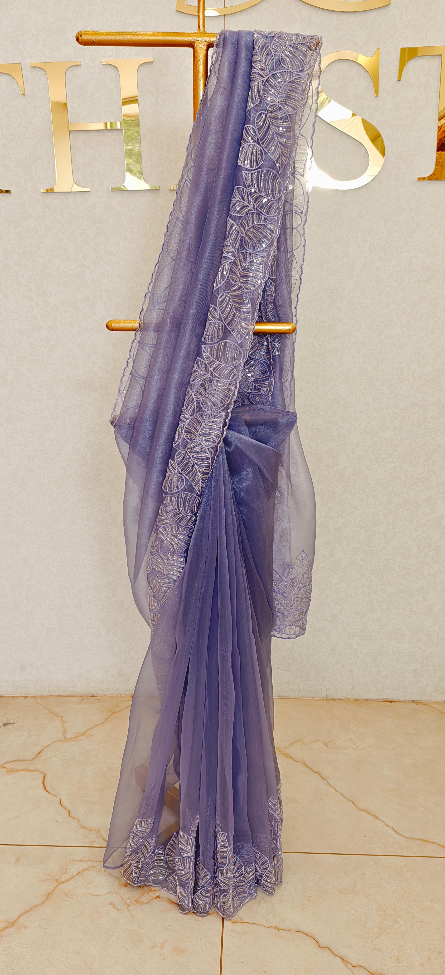 GLASS ORGANZA SAREE