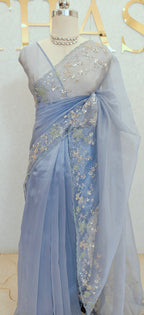 GLASS ORGANZA SAREE
