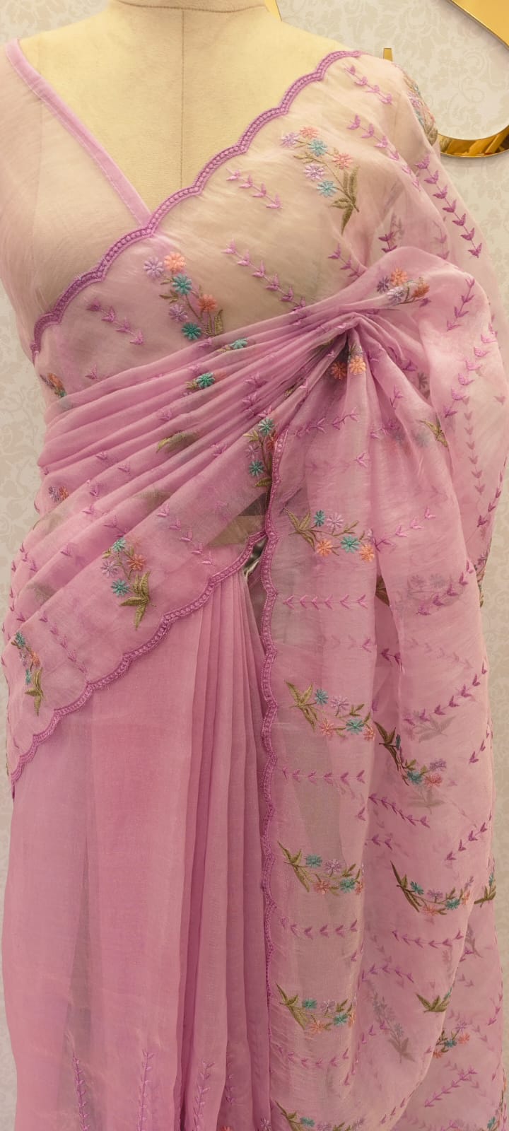 Organza saree