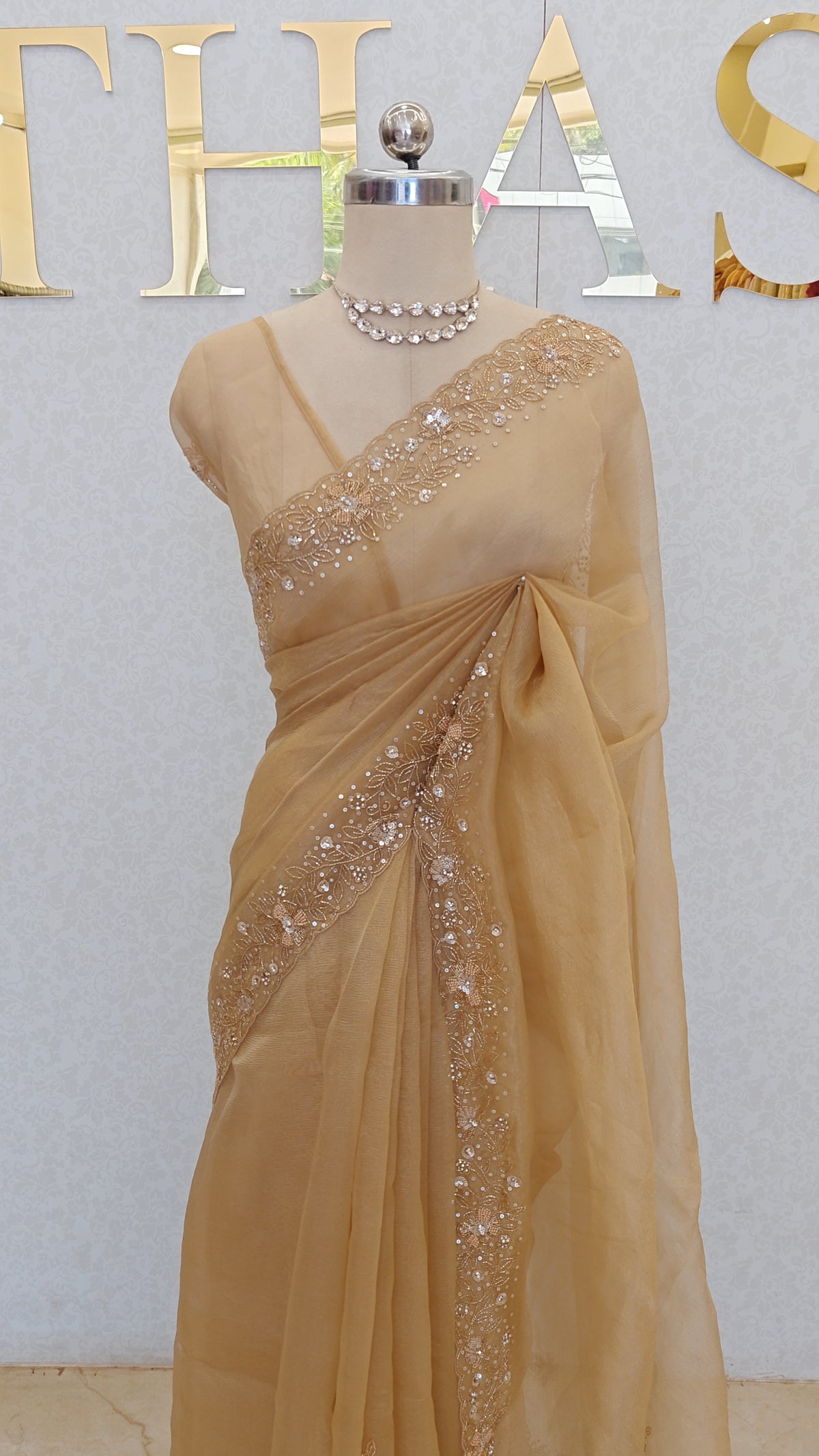 CRUSH ORGANZA SAREE