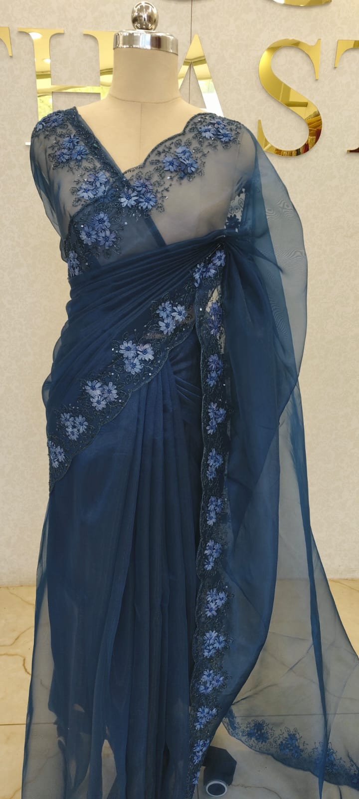 GLASS ORGANZA SAREE
