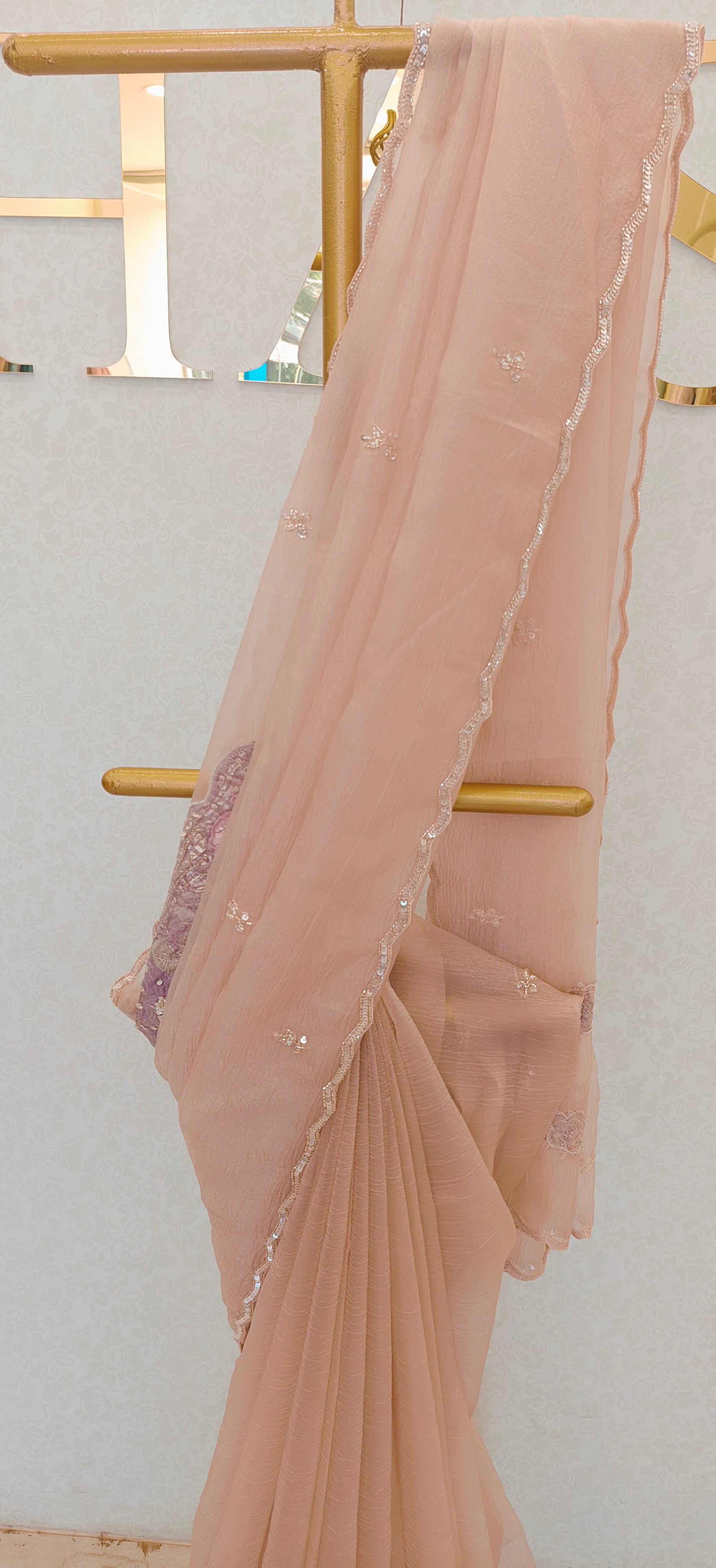 CRUSH ORGANZA SAREE