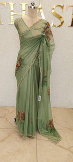 CRUSH ORGANZA SAREE