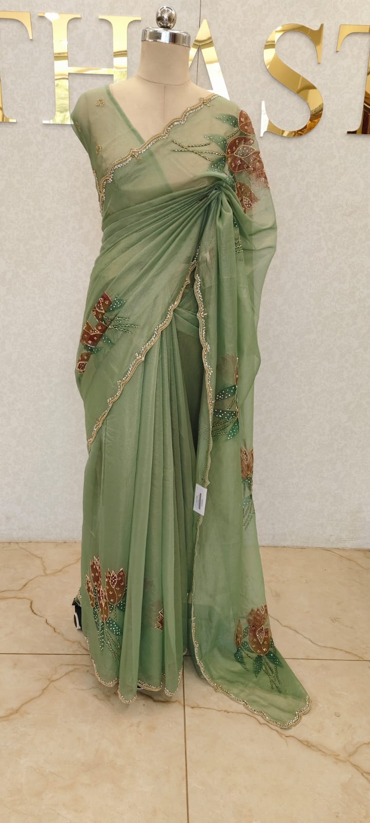 CRUSH ORGANZA SAREE