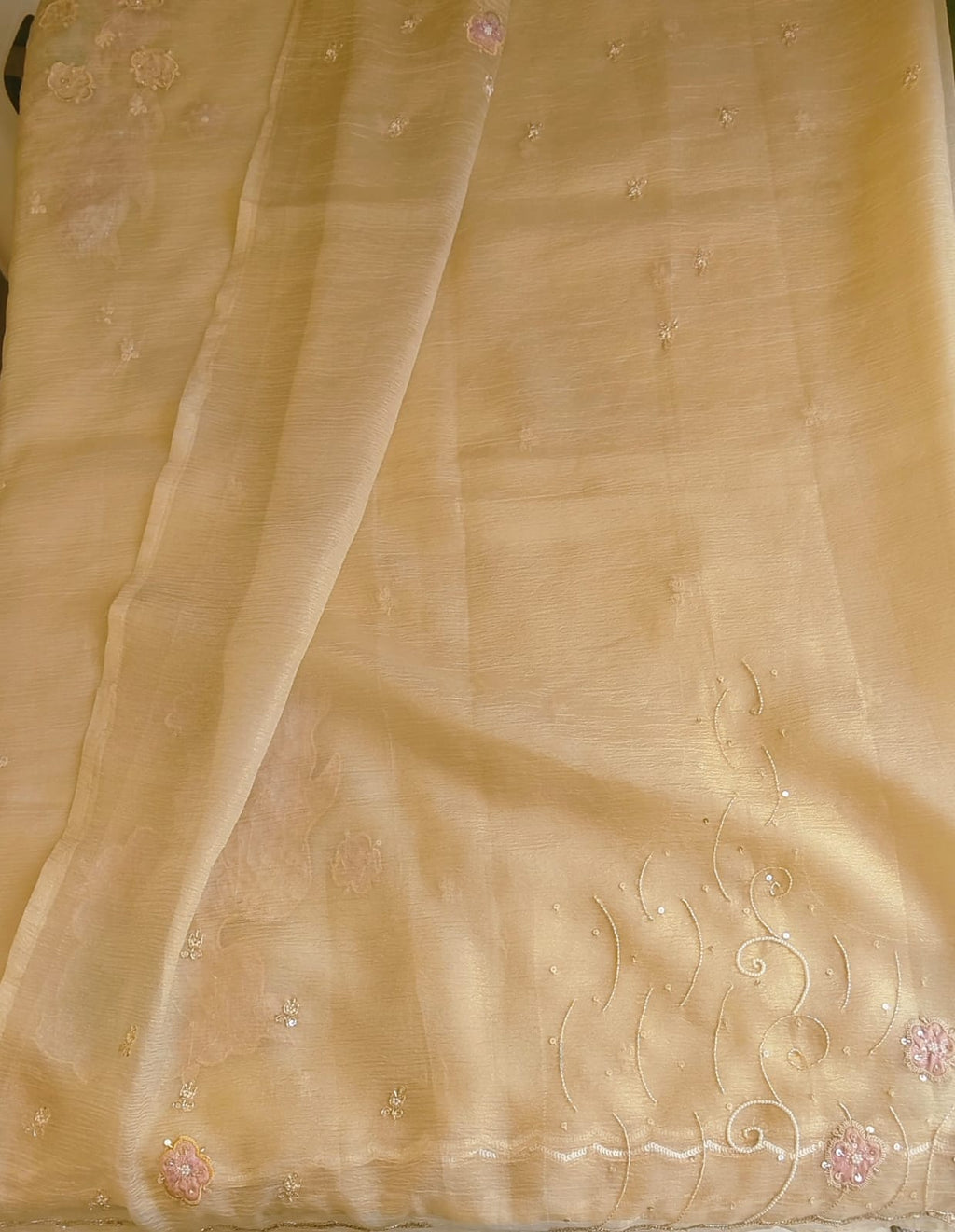 Crush Organza saree