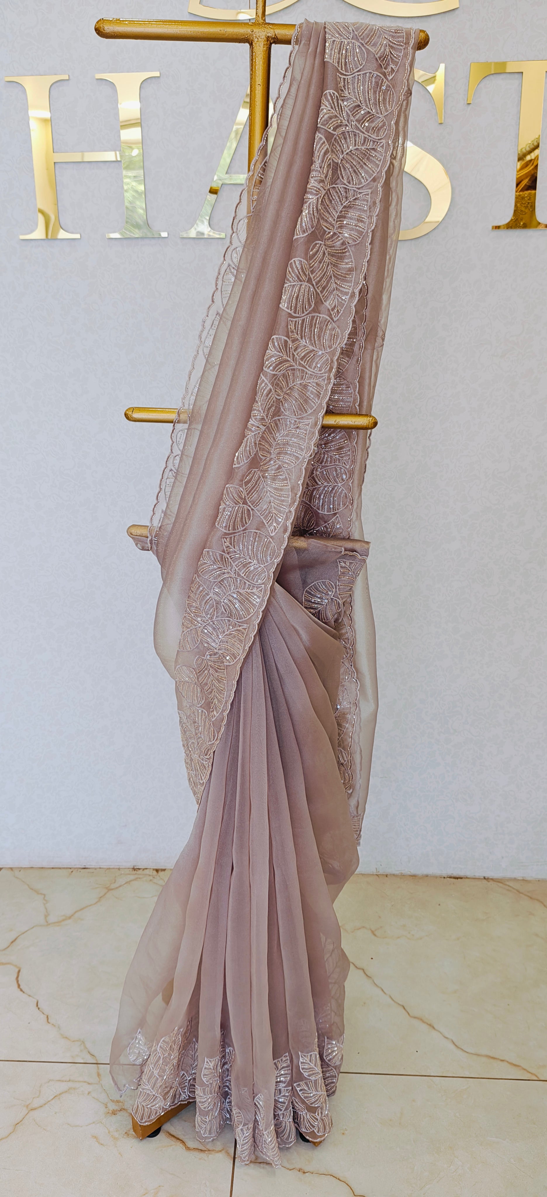 GLASS ORGANZA SAREE