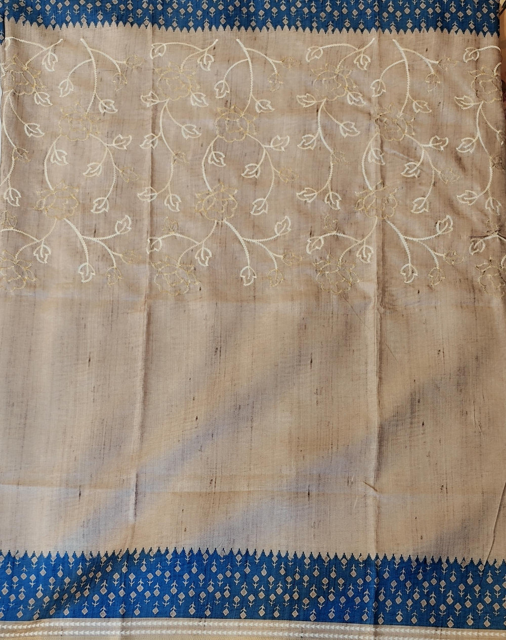Semi tussar saree