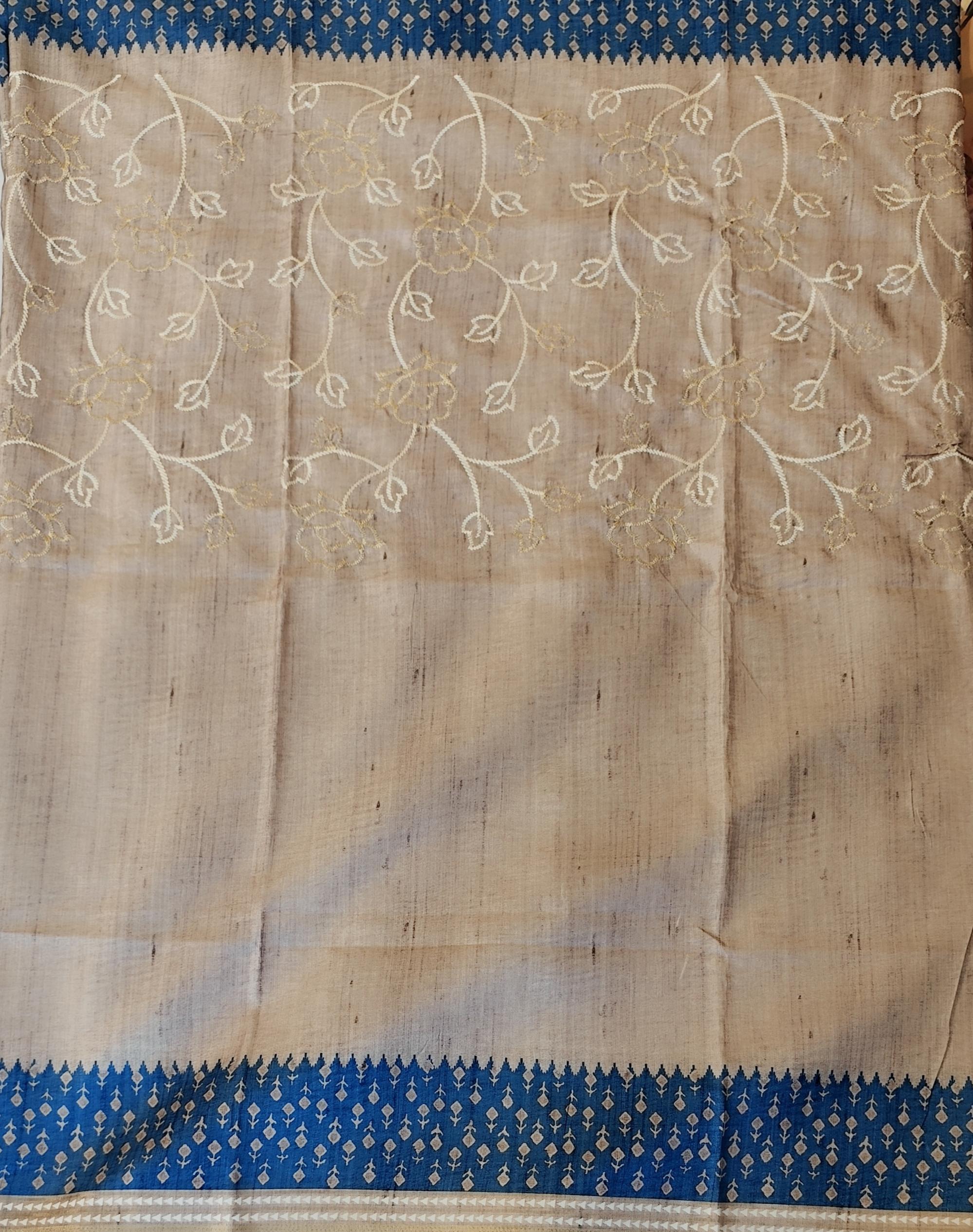 Semi tussar saree