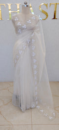 GLASS ORGANZA SAREE